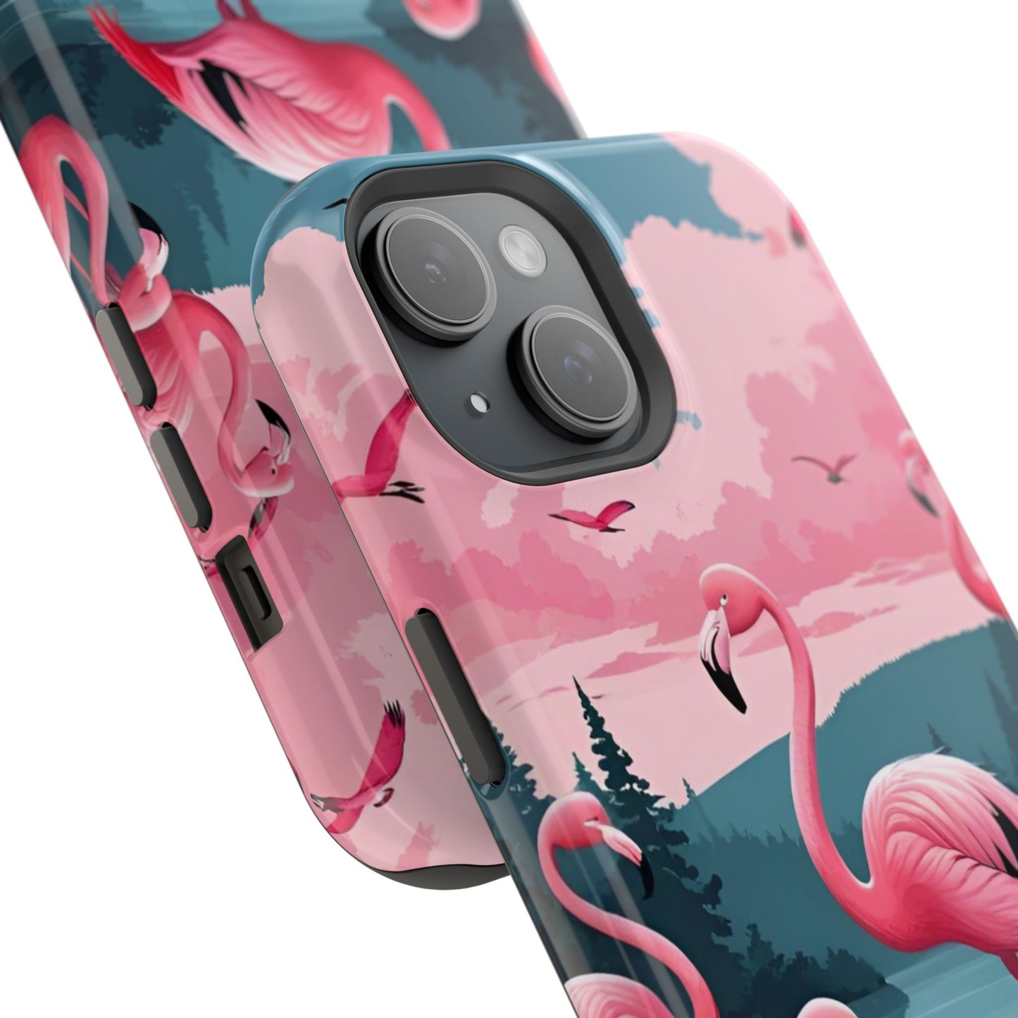 Velvet Skies Flamingo Case MagSafe phone case for Apple iPhone