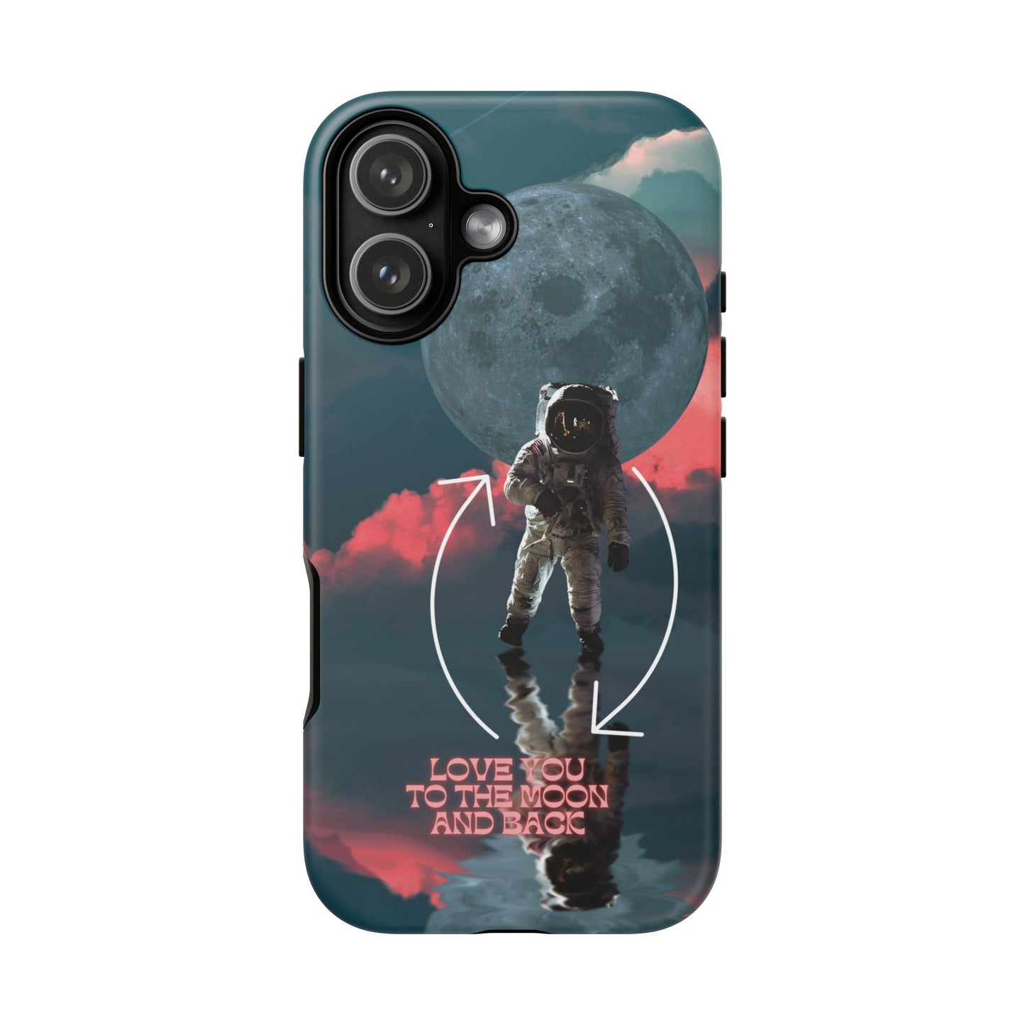 Love You to the Moon and Back: Romance-themed phone case for iPhone, Samsung Galaxy and Google Pixel devices