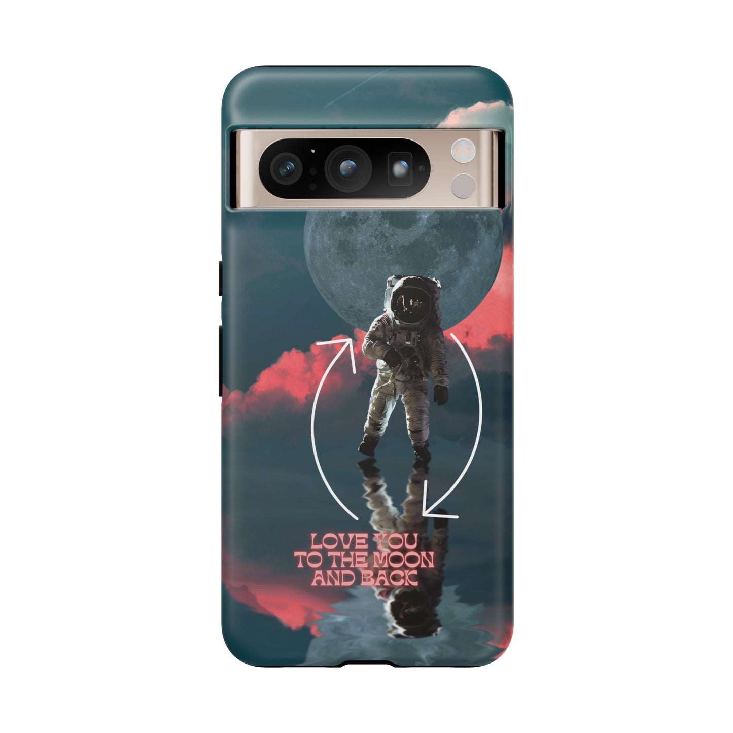 Love You to the Moon and Back: Romance-themed phone case for iPhone, Samsung Galaxy and Google Pixel devices