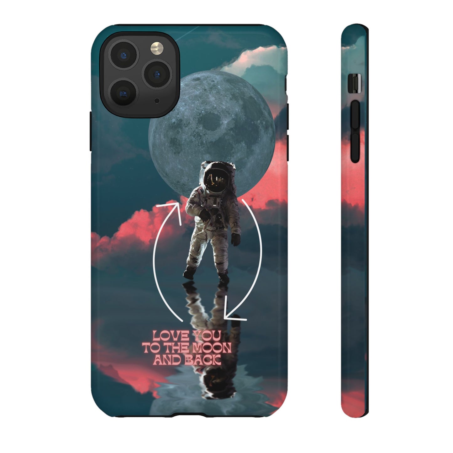 Love You to the Moon and Back: Romance-themed phone case for iPhone, Samsung Galaxy and Google Pixel devices