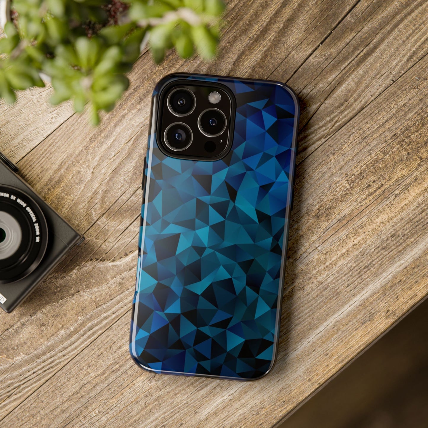 Blue Diamonds: Phone Case with Elegant Prints for iPhone, Samsung Galaxy and Google Pixel devices
