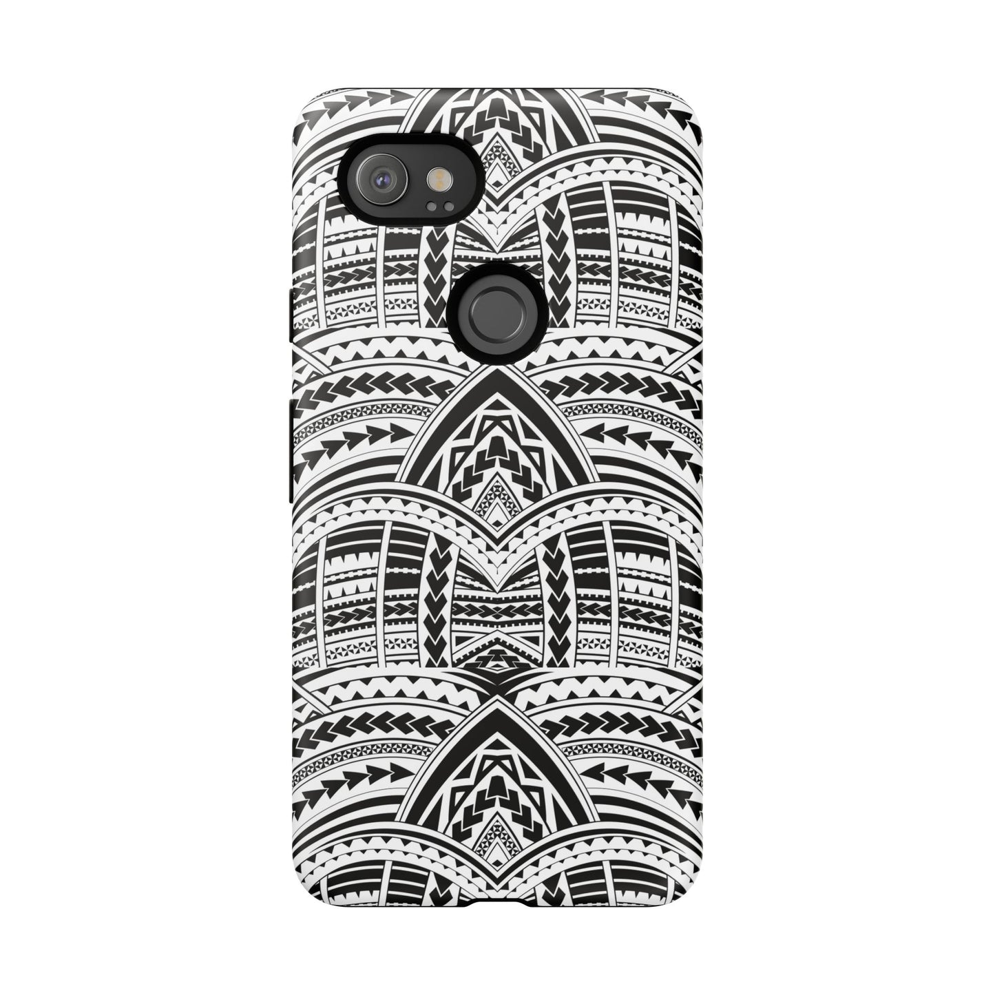 Tatoeage: telefoonhoesje met tribalpatroon voor iPhone, Samsung Galaxy en Google Pixel