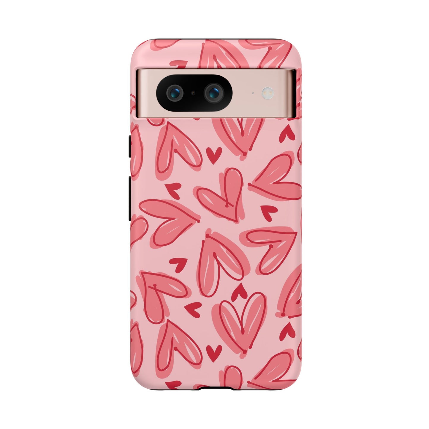 Hearts: Tough Case for iPhone, Samsung Galaxy and Google Pixel devices