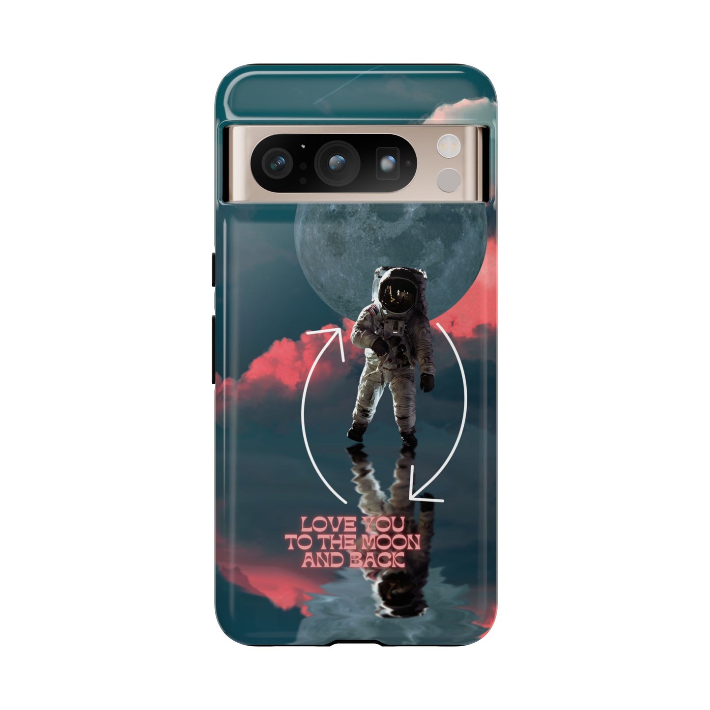 Love You to the Moon and Back: Romance-themed phone case for iPhone, Samsung Galaxy and Google Pixel devices