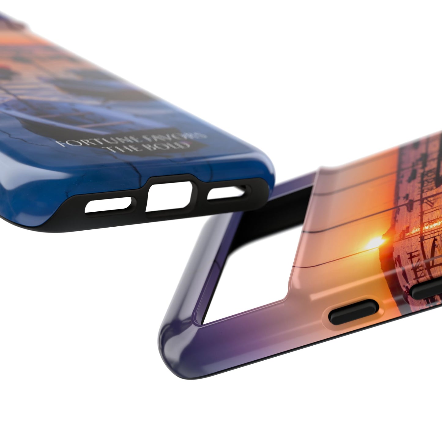 Fortune Favors the Bold: Sunset Sail Phone Case for iPhone, Samsung Galaxy and Google Pixel devices