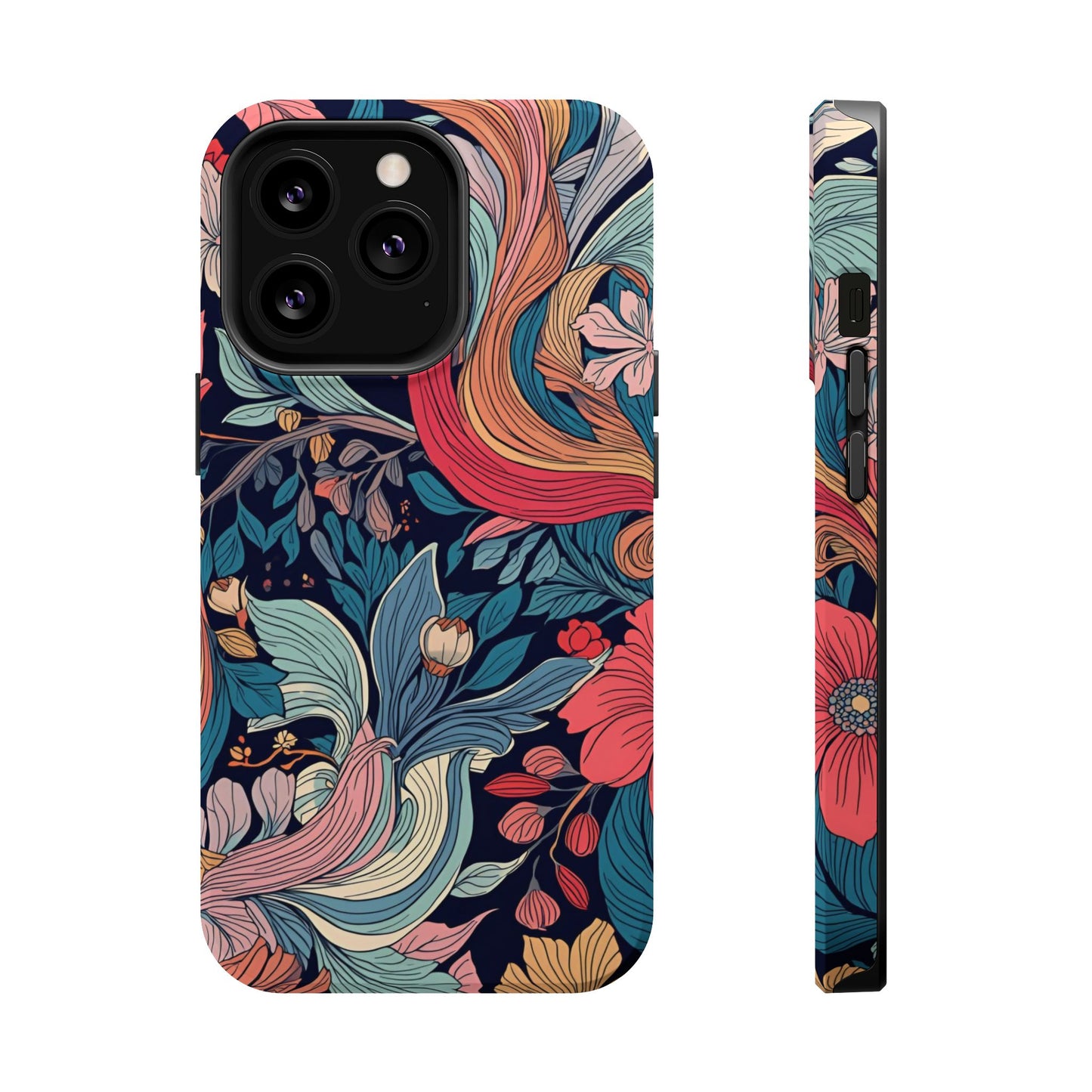 Floral Charm (MagSafe version): Fashion Phone Case for iPhone