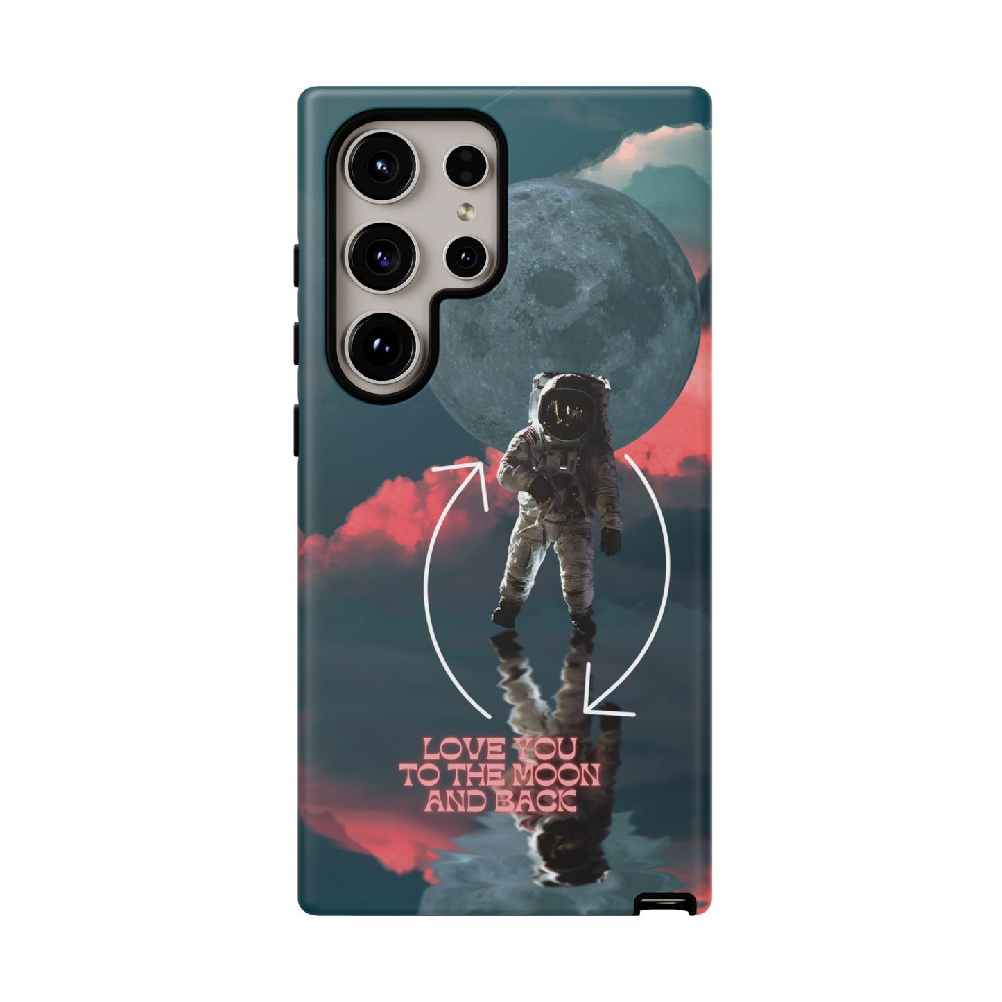 Love You to the Moon and Back: Romance-themed phone case for iPhone, Samsung Galaxy and Google Pixel devices