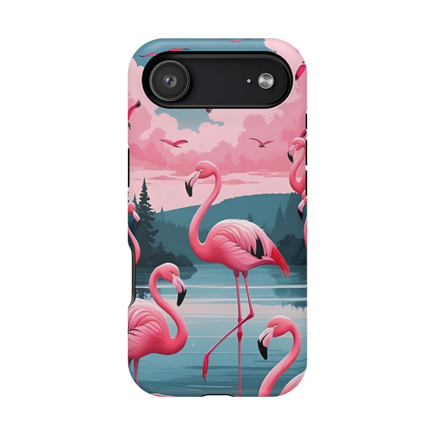 Velvet Skies Flamingo Case MagSafe phone case for Apple iPhone