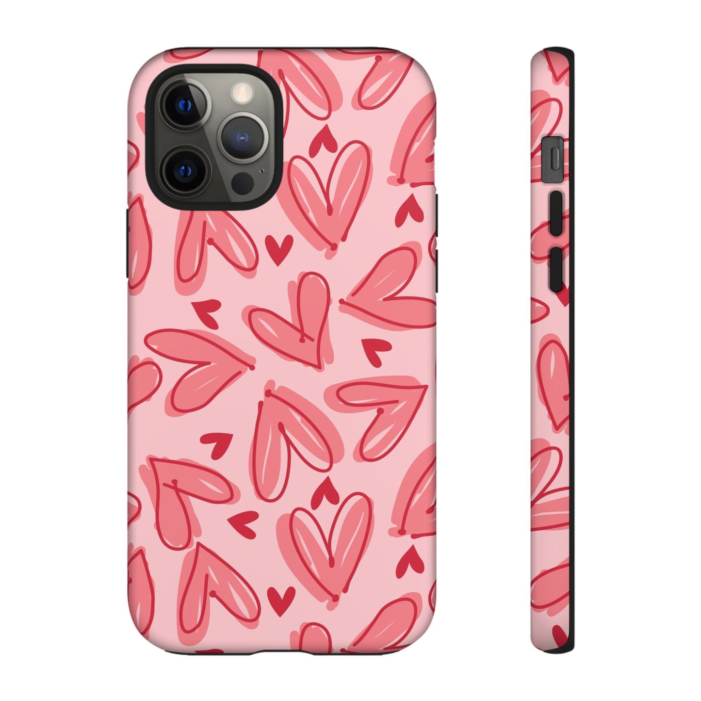 Hearts: Tough Case for iPhone, Samsung Galaxy and Google Pixel devices