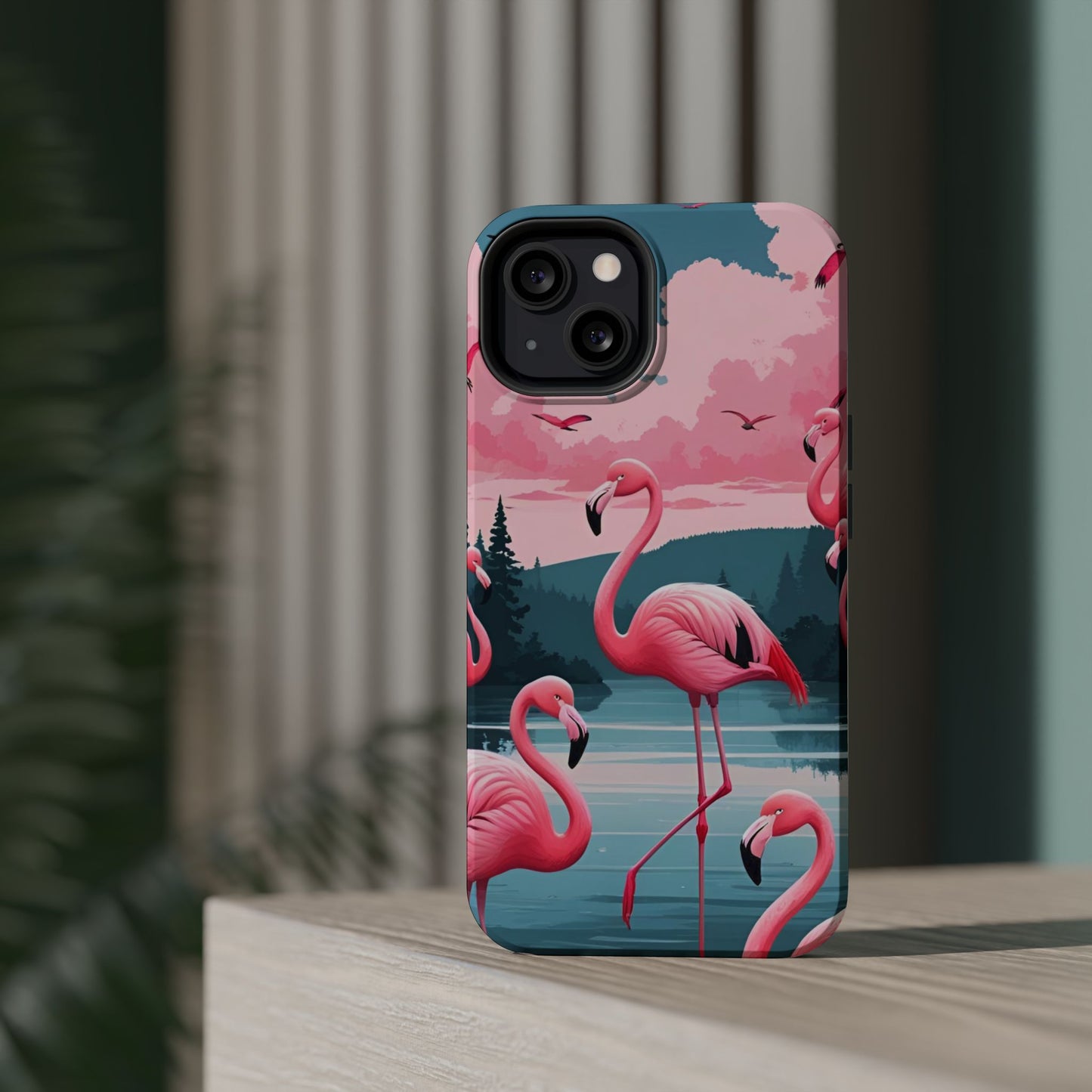 Velvet Skies Flamingo Case MagSafe phone case for Apple iPhone