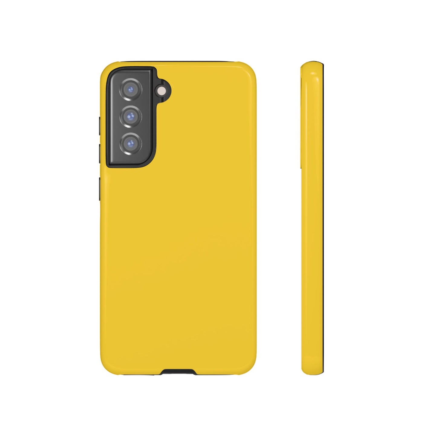 Luscious Yellow: Plain Sunburst-Inspired Color for iPhone, Samsung Galaxy and Google Pixel devices