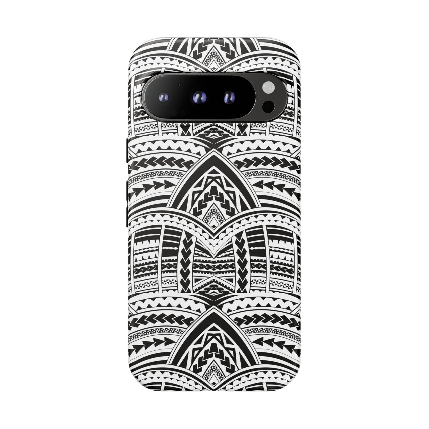 Tatoeage: telefoonhoesje met tribalpatroon voor iPhone, Samsung Galaxy en Google Pixel