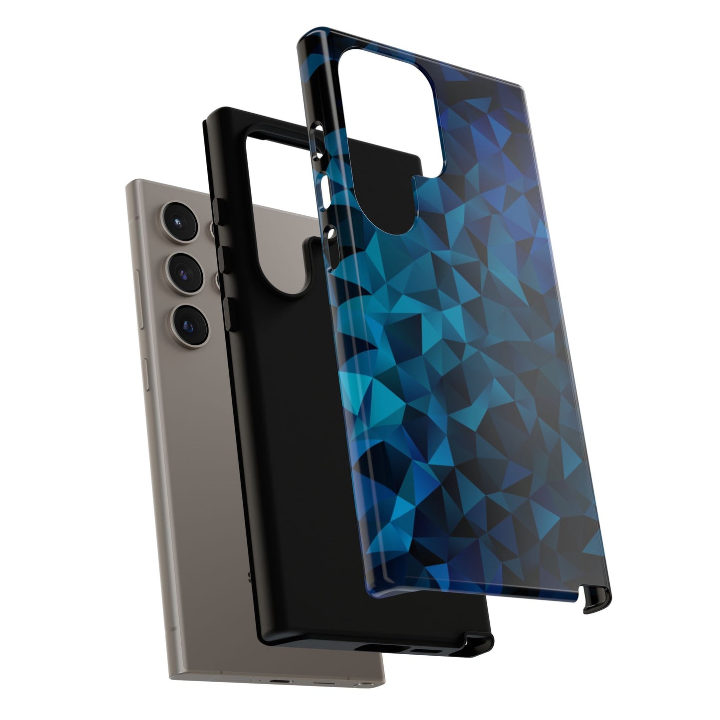 Blue Diamonds: Phone Case with Elegant Prints for iPhone, Samsung Galaxy and Google Pixel devices
