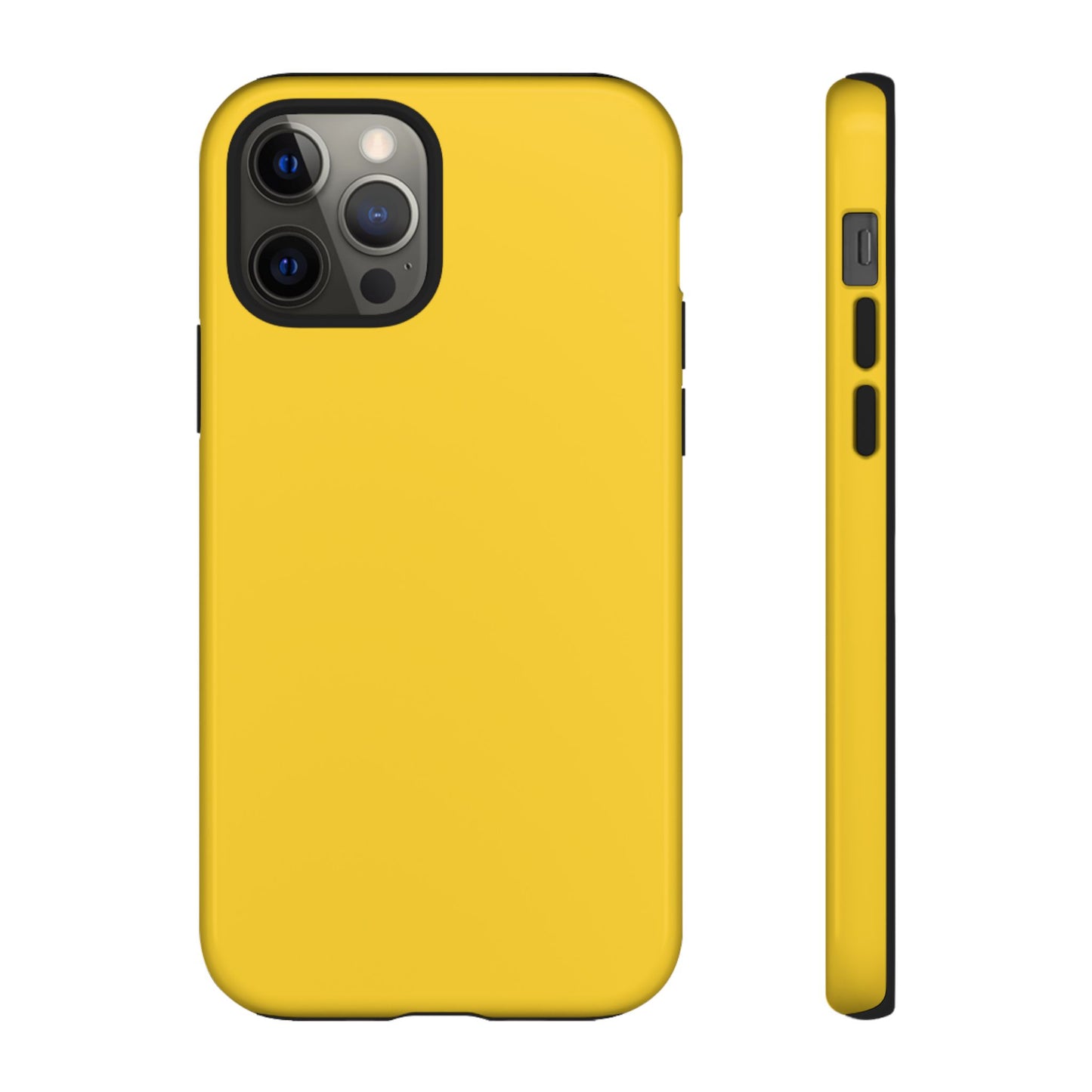 Luscious Yellow: Plain Sunburst-Inspired Color for iPhone, Samsung Galaxy and Google Pixel devices