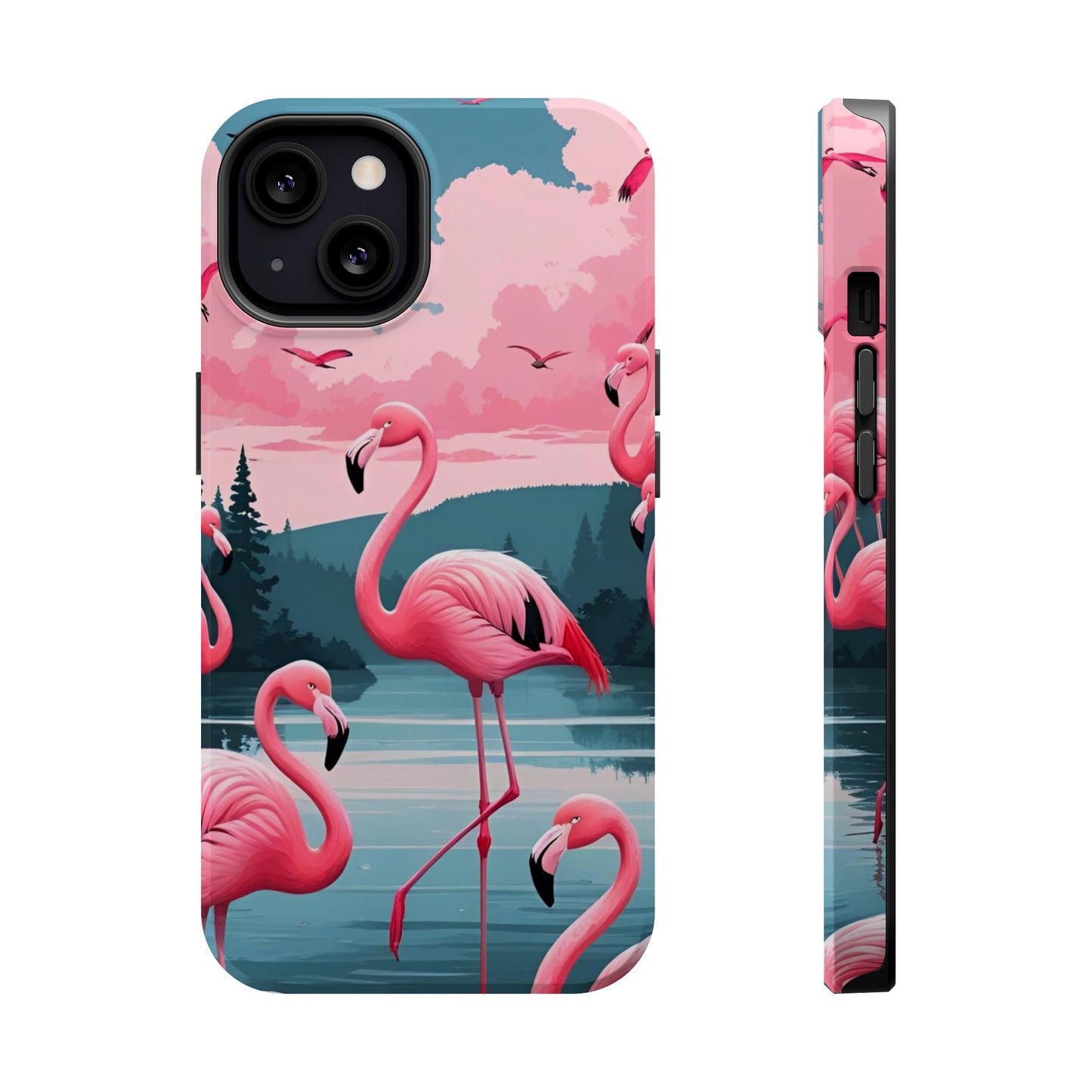 Velvet Skies Flamingo Case MagSafe phone case for Apple iPhone
