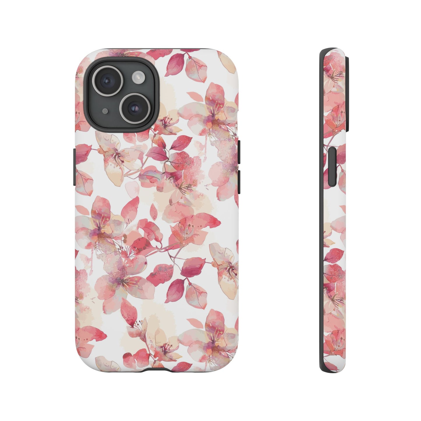 Watercolor Flowers: Tough Case for iPhone, Samsung Galaxy and Google Pixel devices