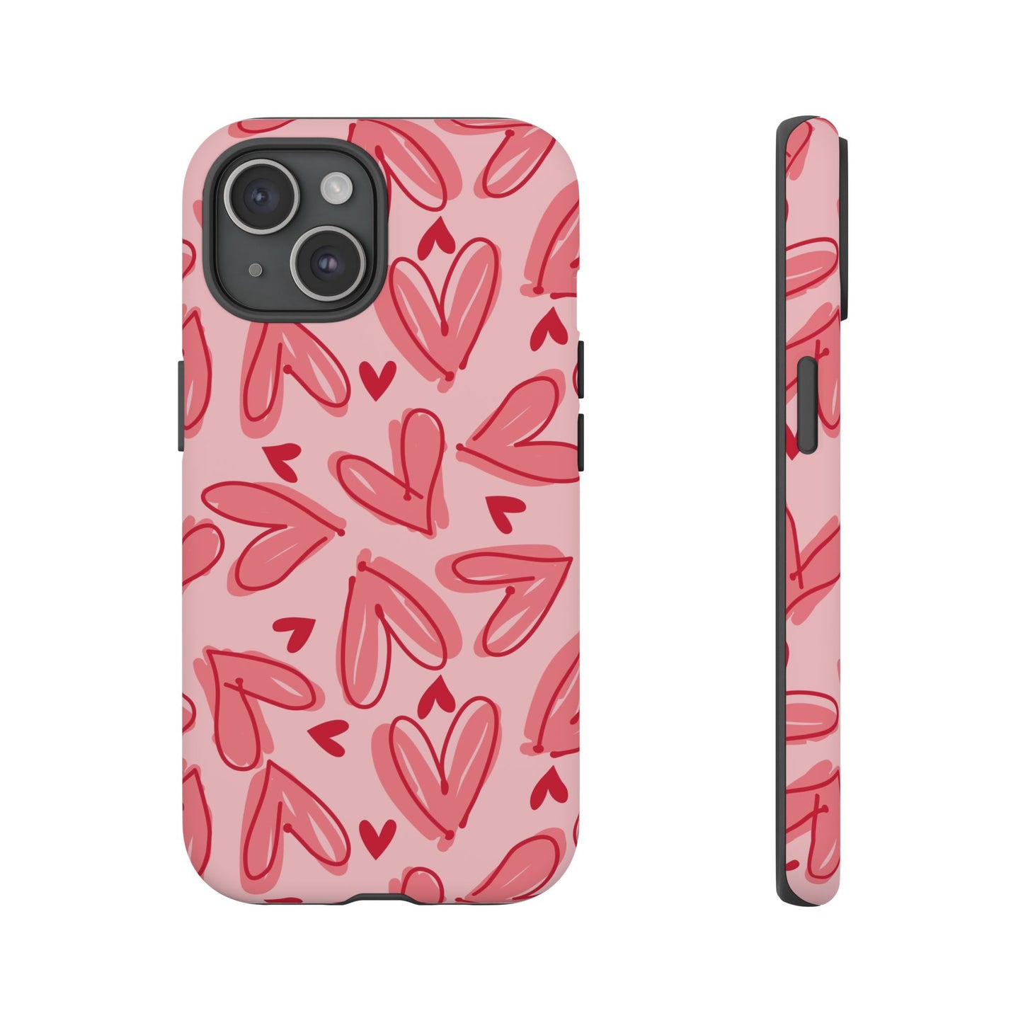 Hearts: Tough Case for iPhone, Samsung Galaxy and Google Pixel devices
