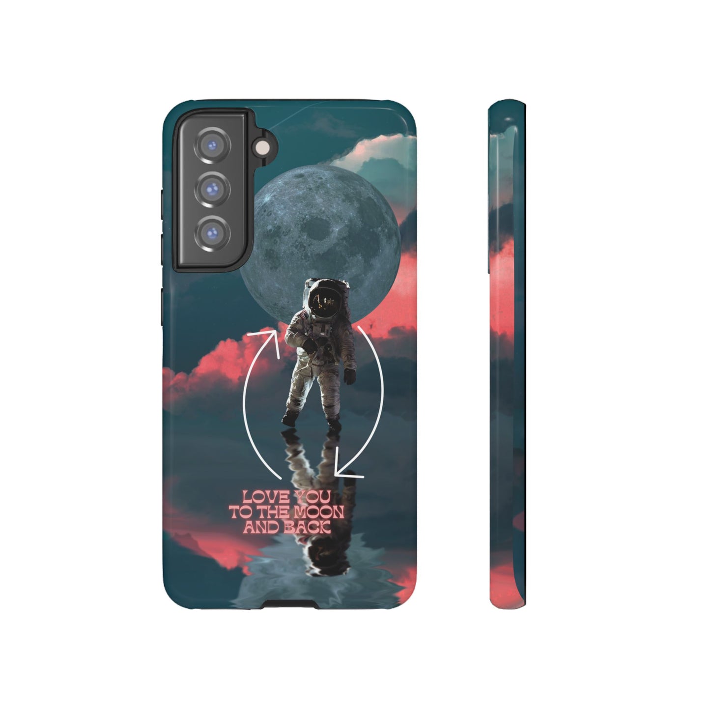 Love You to the Moon and Back: Romance-themed phone case for iPhone, Samsung Galaxy and Google Pixel devices