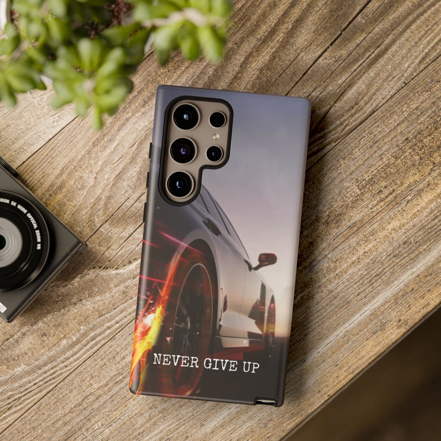 Never Give Up v2: Tough Case for iPhone, Samsung Galaxy and Google Pixel