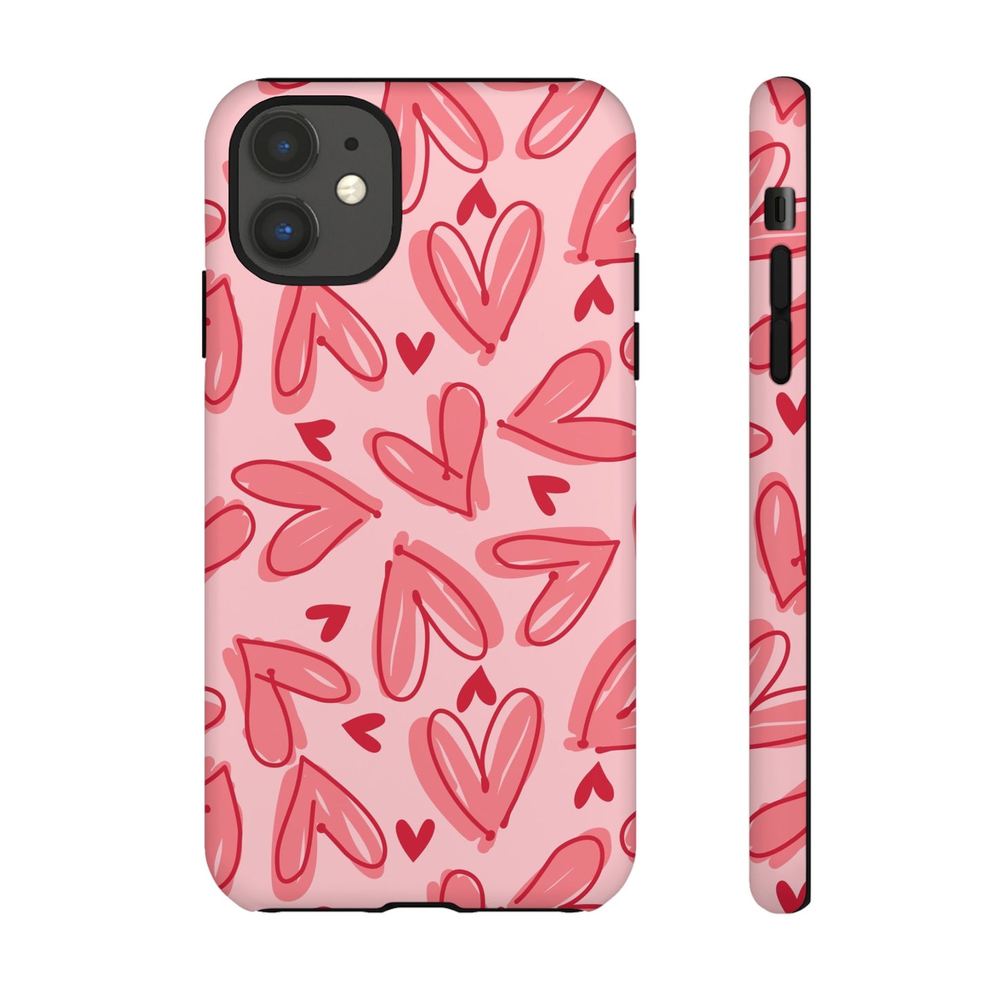 Hearts: Tough Case for iPhone, Samsung Galaxy and Google Pixel devices