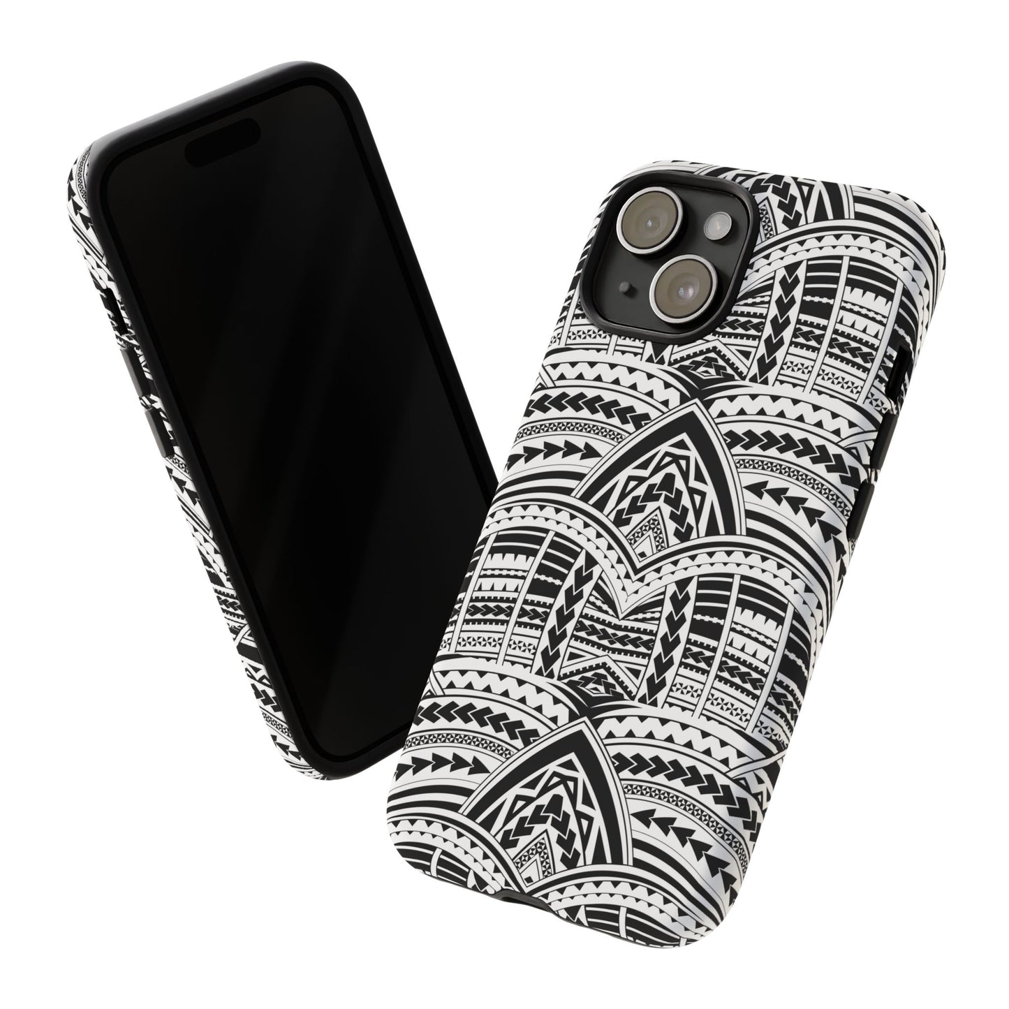 Tatoeage: telefoonhoesje met tribalpatroon voor iPhone, Samsung Galaxy en Google Pixel