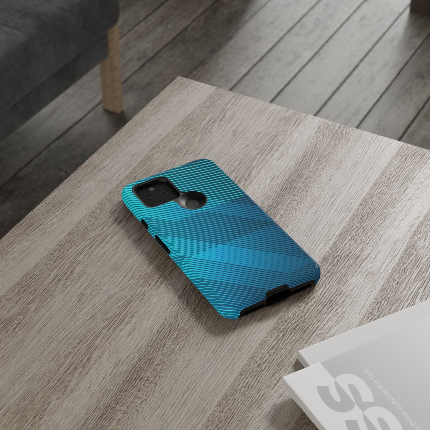 Blue Elegance: Tough Case for iPhone, Samsung Galaxy and Google Pixel devices