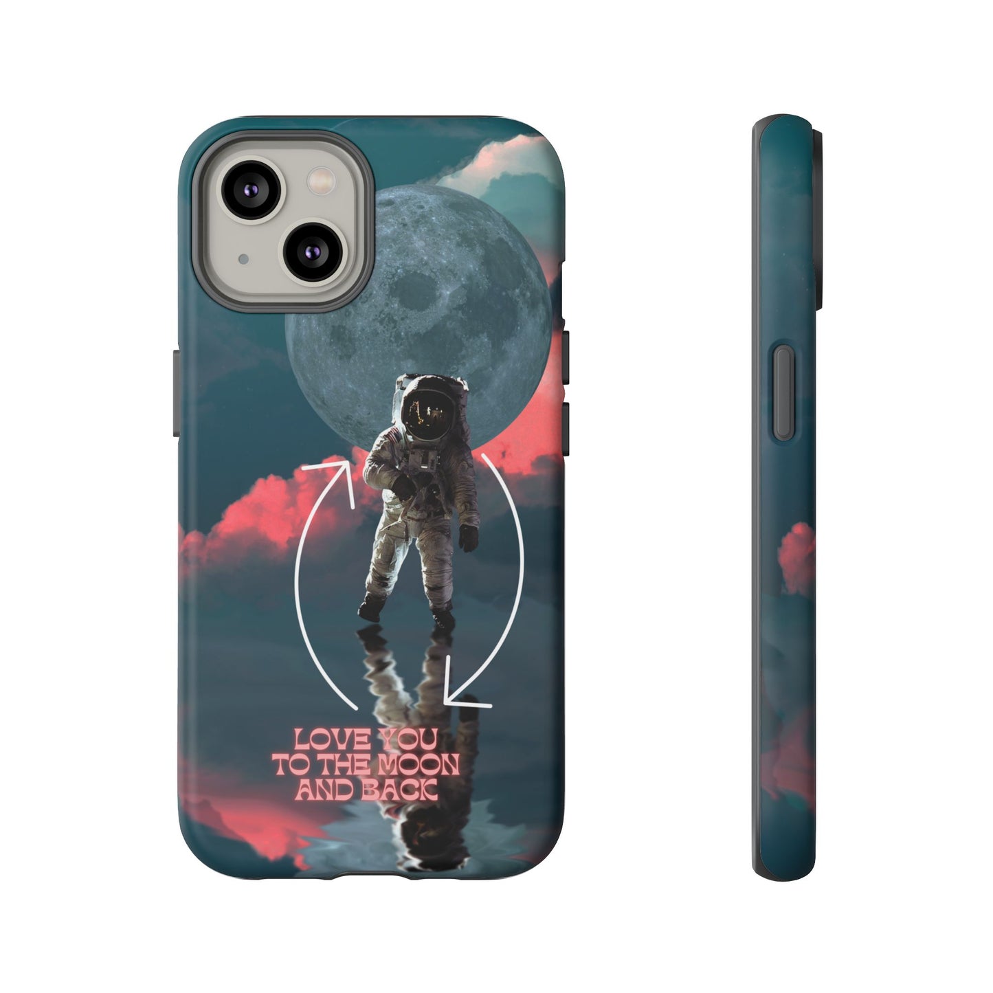 Love You to the Moon and Back: Romance-themed phone case for iPhone, Samsung Galaxy and Google Pixel devices