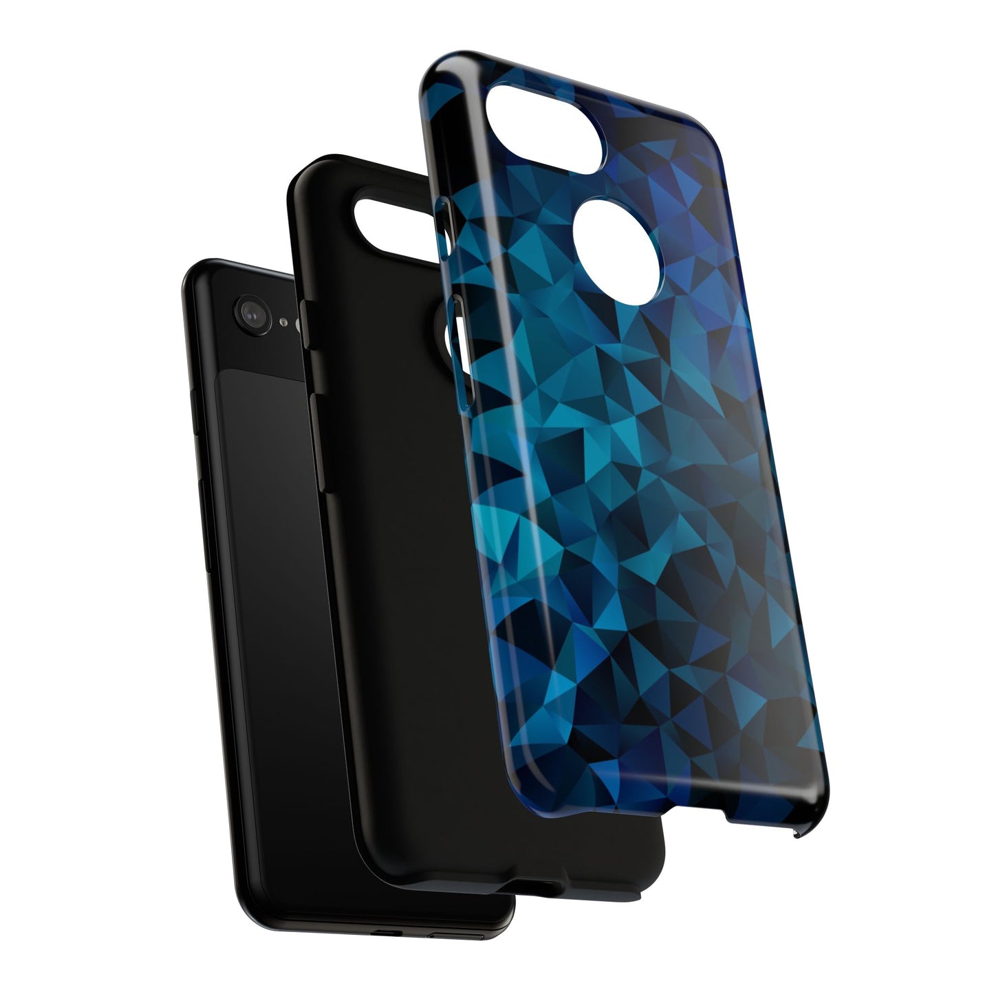 Blue Diamonds: Phone Case with Elegant Prints for iPhone, Samsung Galaxy and Google Pixel devices