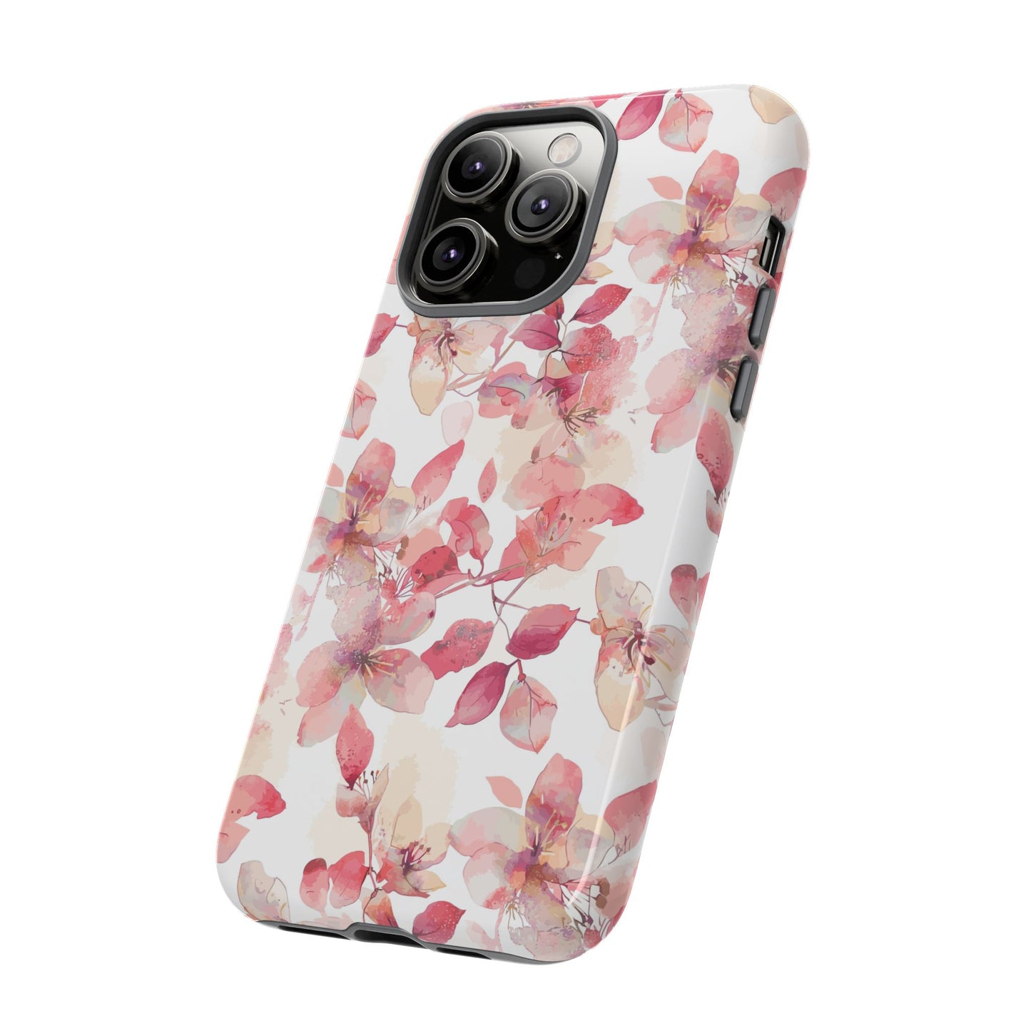 Watercolor Flowers: Tough Case for iPhone, Samsung Galaxy and Google Pixel devices