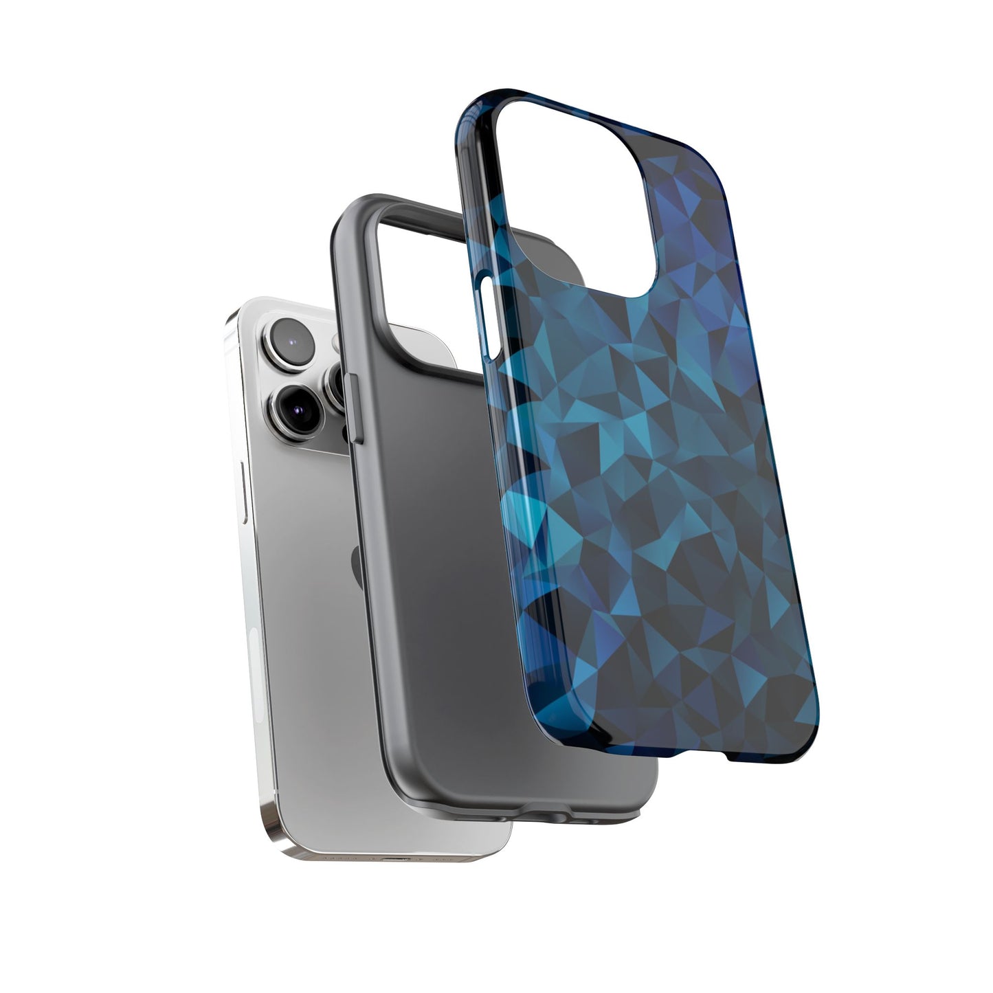 Blue Diamonds: Phone Case with Elegant Prints for iPhone, Samsung Galaxy and Google Pixel devices