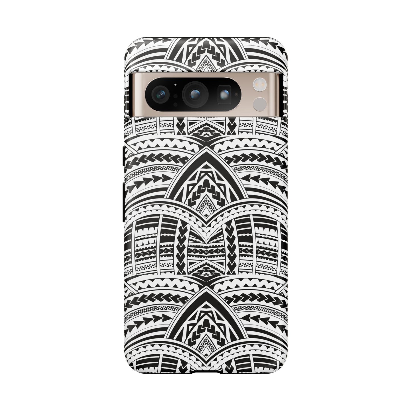 Tatoeage: telefoonhoesje met tribalpatroon voor iPhone, Samsung Galaxy en Google Pixel
