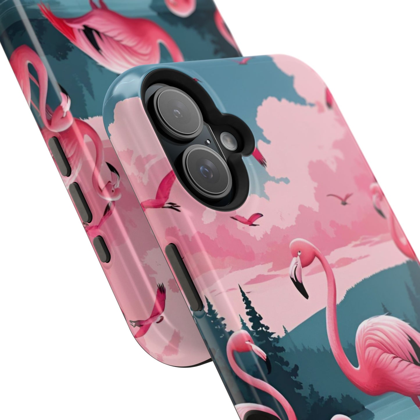 Velvet Skies Flamingo Case MagSafe phone case for Apple iPhone