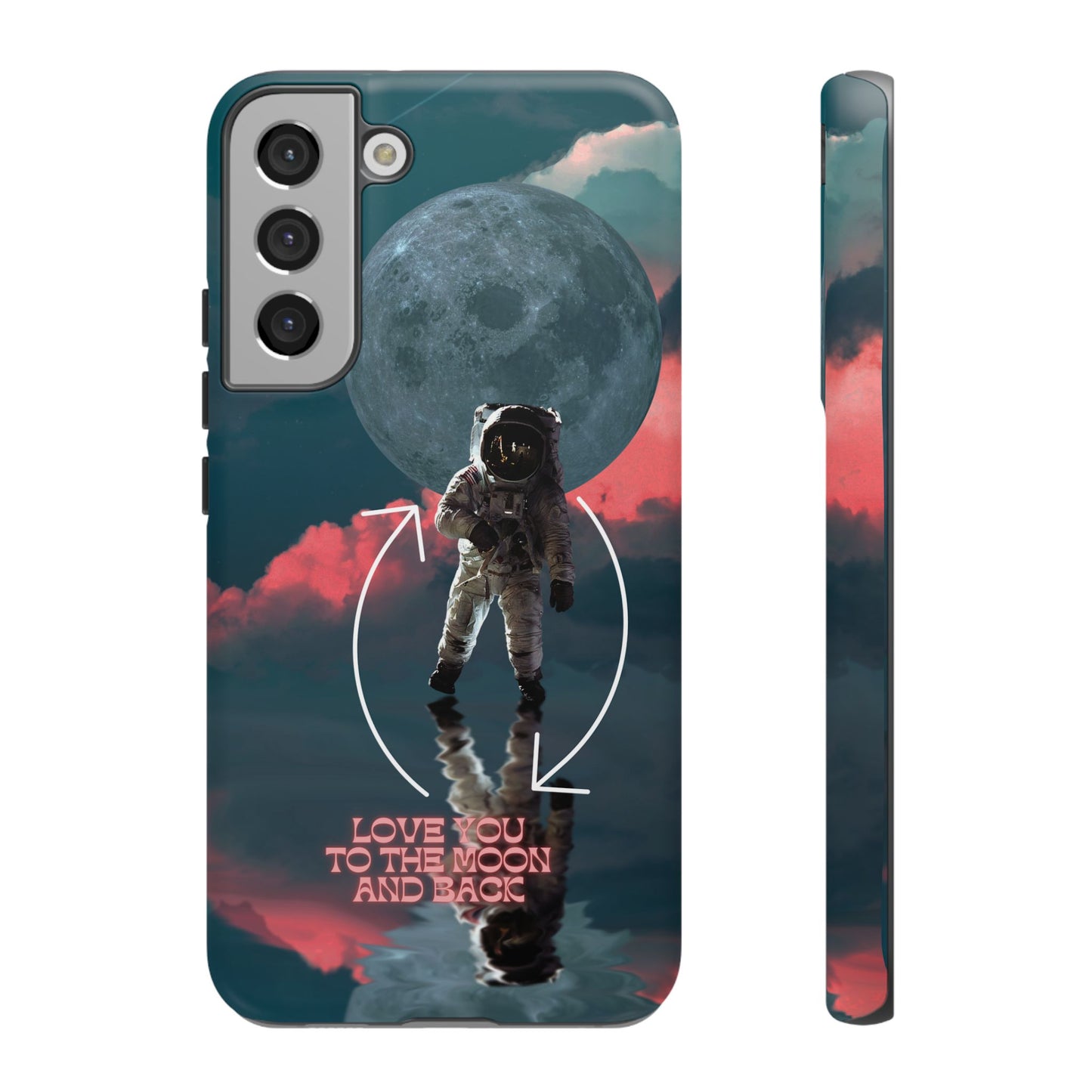 Love You to the Moon and Back: Romance-themed phone case for iPhone, Samsung Galaxy and Google Pixel devices