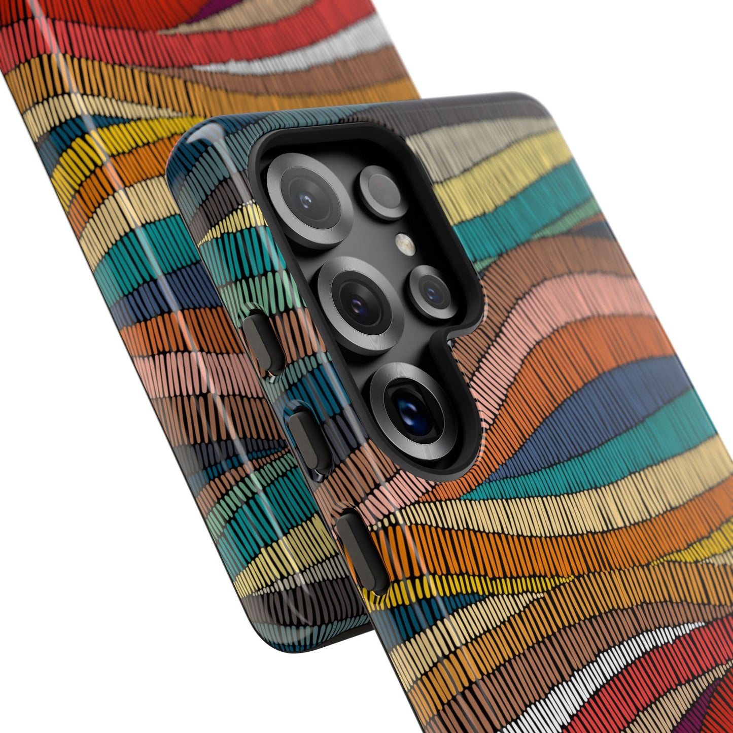 Threaded Harmony: Tapestry-inspired Phone Case for iPhone, Samsung Galaxy and Google Pixel devices