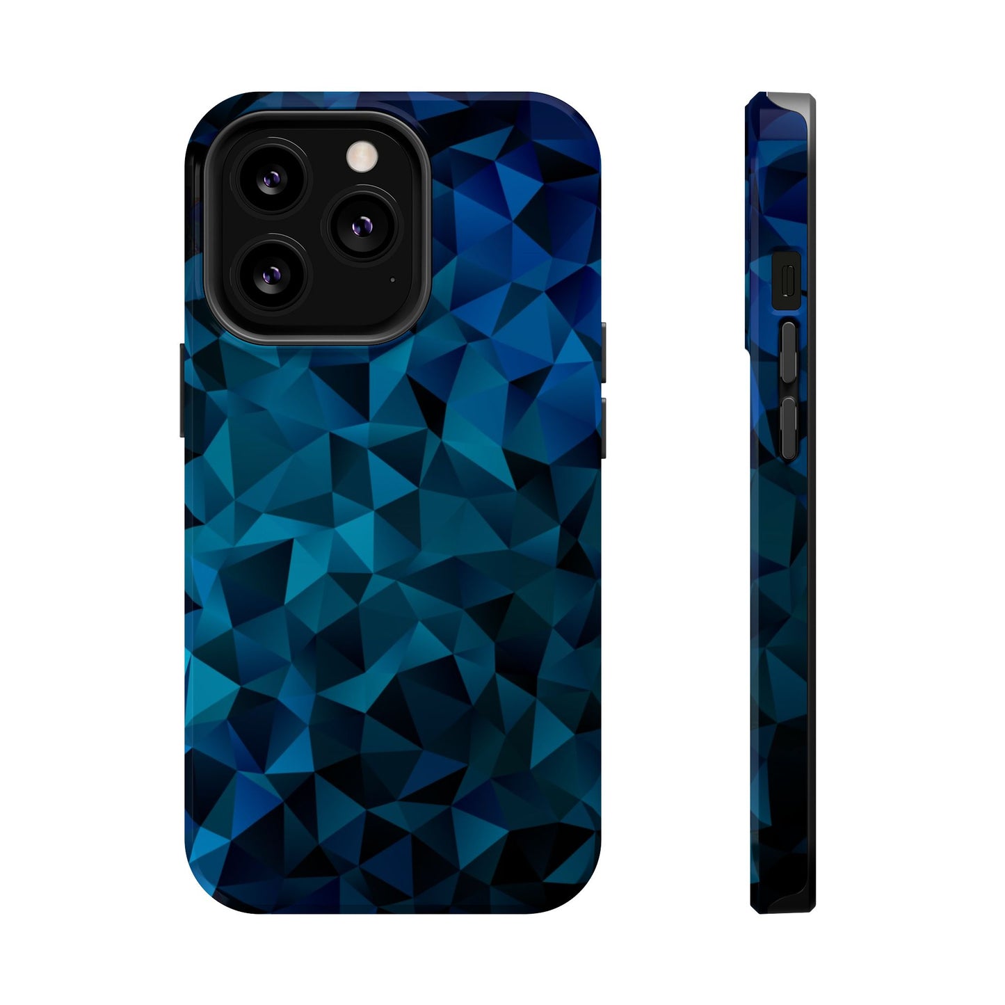 Blue Diamonds (MagSafe version): Elegant phone case for iPhone