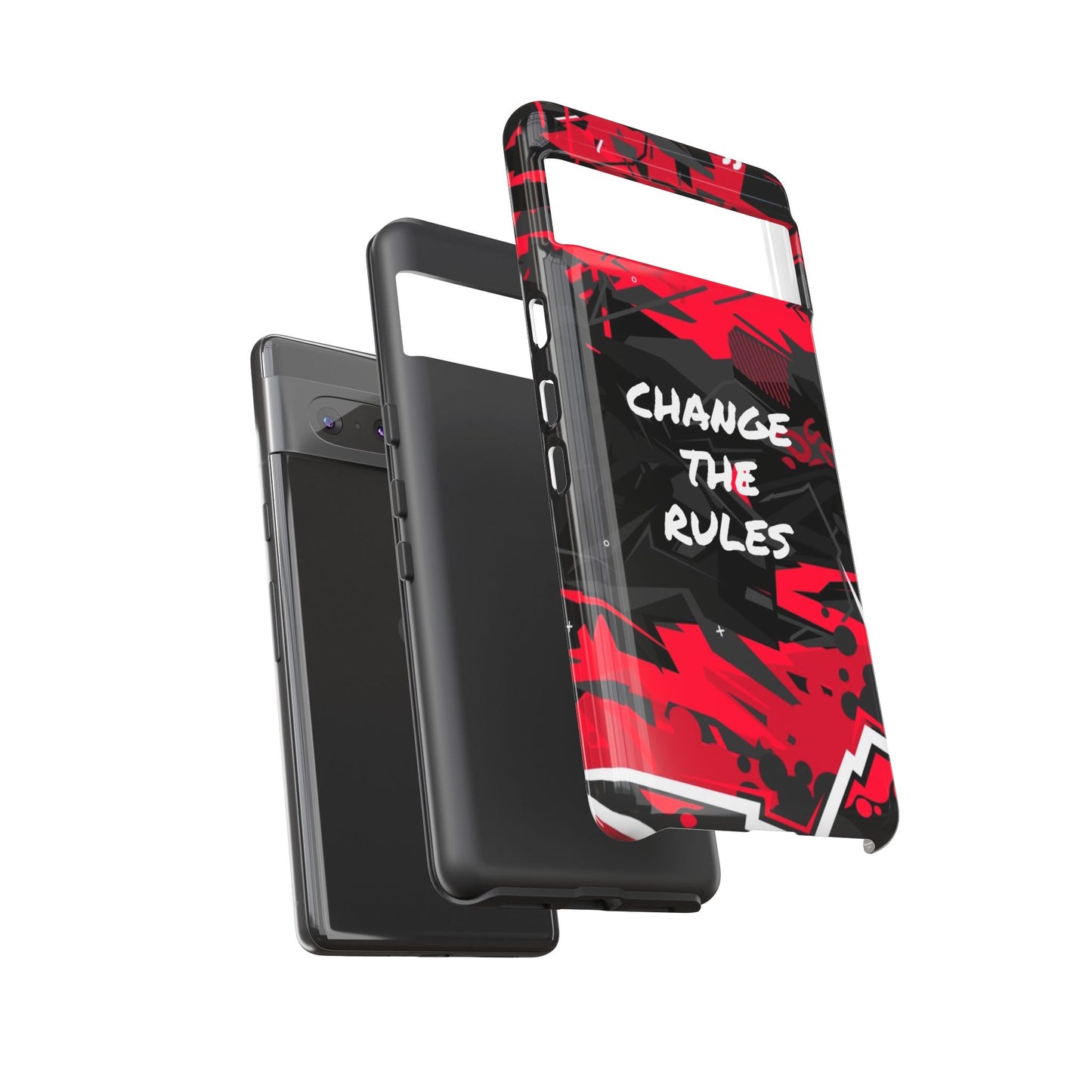 Verander de regels: stevige hoes voor iPhone-, Galaxy- en Pixel-apparaten