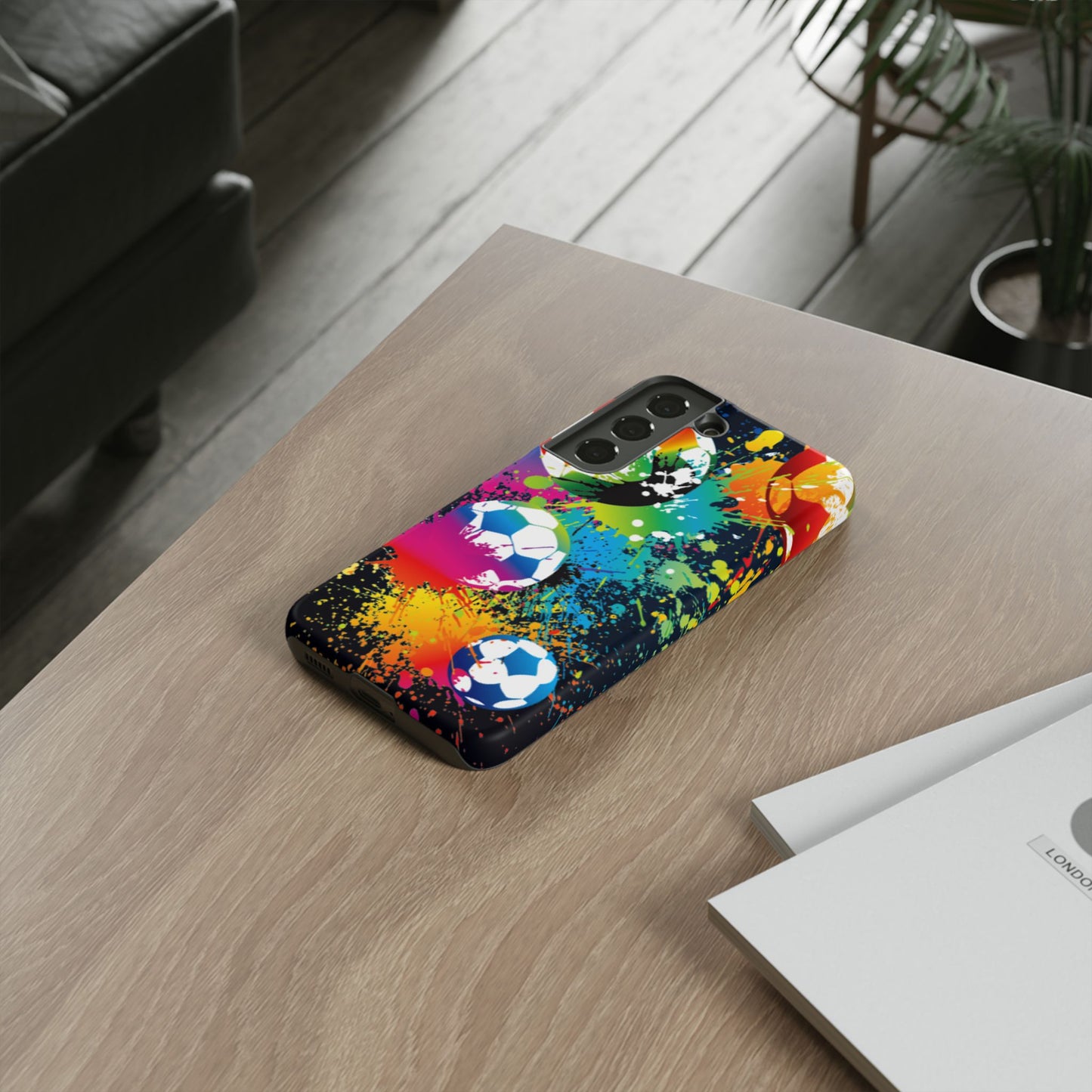 Footballer's Phone Case: Vibrant Case for iPhone, Samsung Galaxy and Google Pixel devices