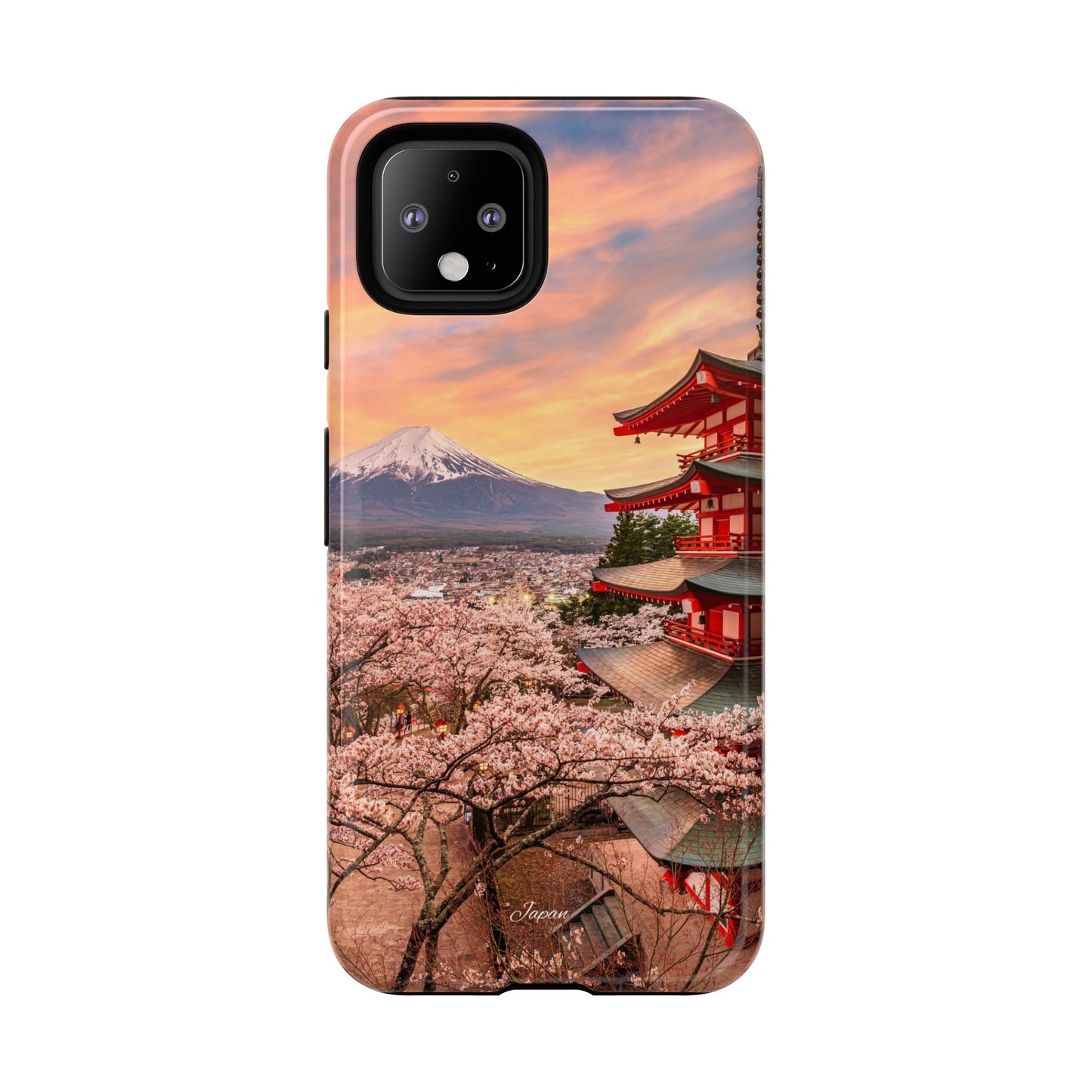 Cherry Blossoms Mt. Fuji phone case for iPhone, Galaxy and Pixel devices