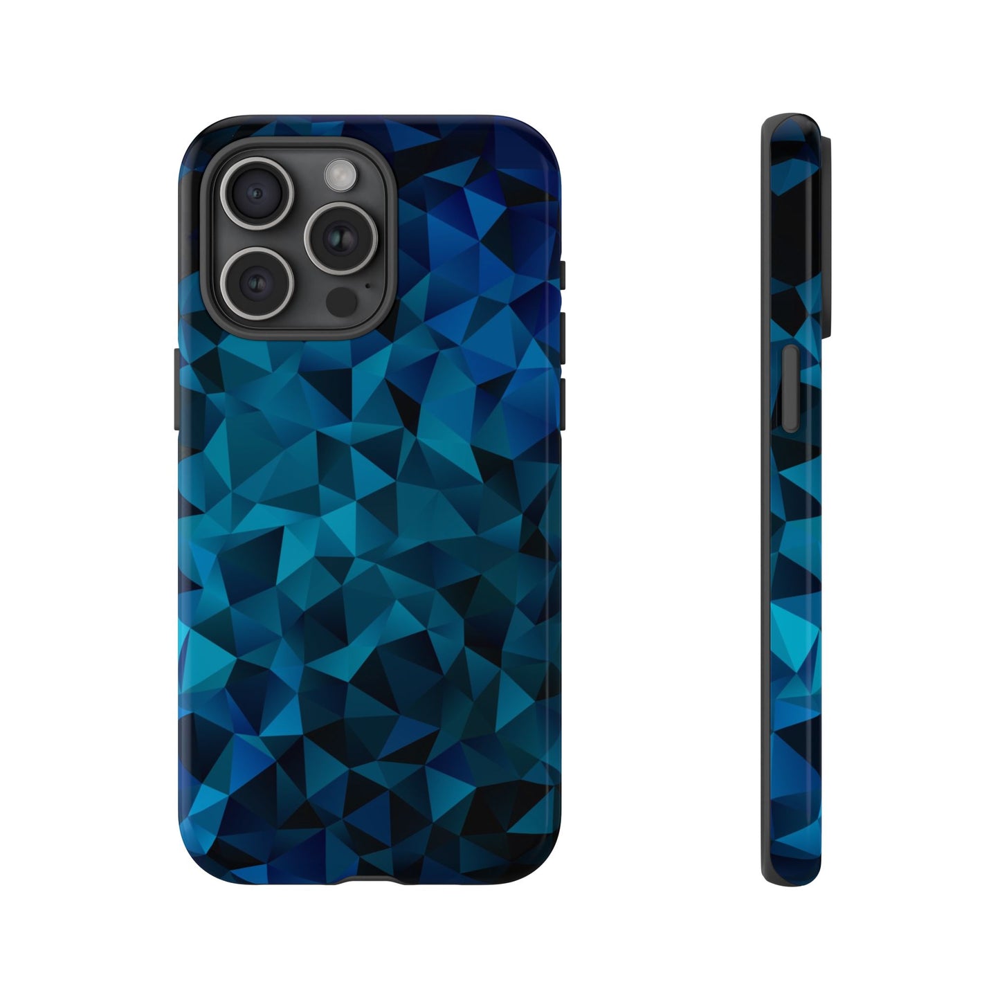 Blue Diamonds: Phone Case with Elegant Prints for iPhone, Samsung Galaxy and Google Pixel devices