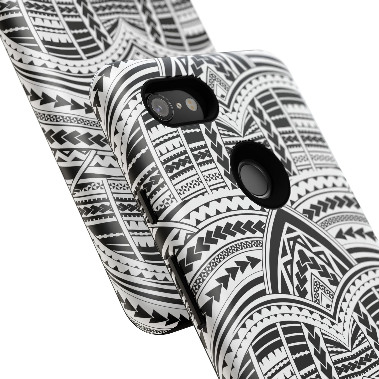 Tatoeage: telefoonhoesje met tribalpatroon voor iPhone, Samsung Galaxy en Google Pixel