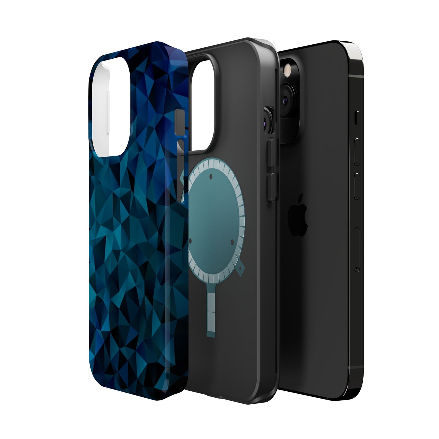 Blue Diamonds (MagSafe version): Elegant phone case for iPhone
