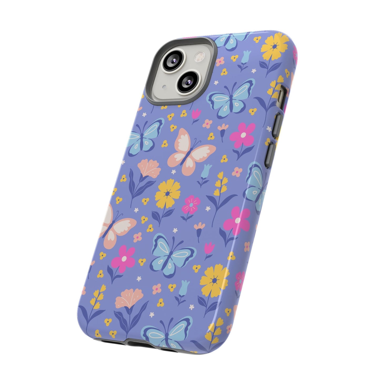Lavender Butterflies: Tough Cases for iPhone, Samsung Galaxy and Google Pixel
