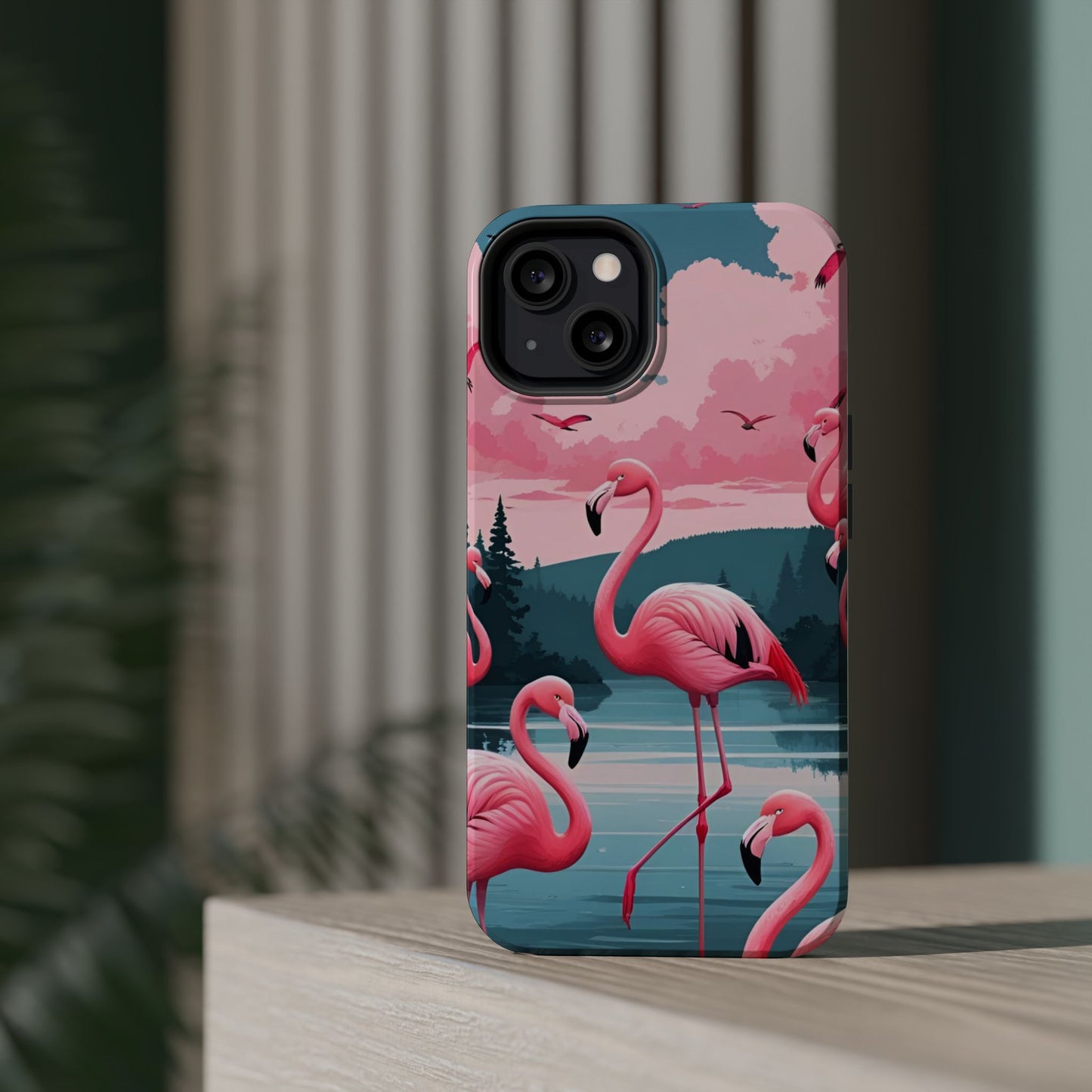 Velvet Skies Flamingo Case MagSafe phone case for Apple iPhone