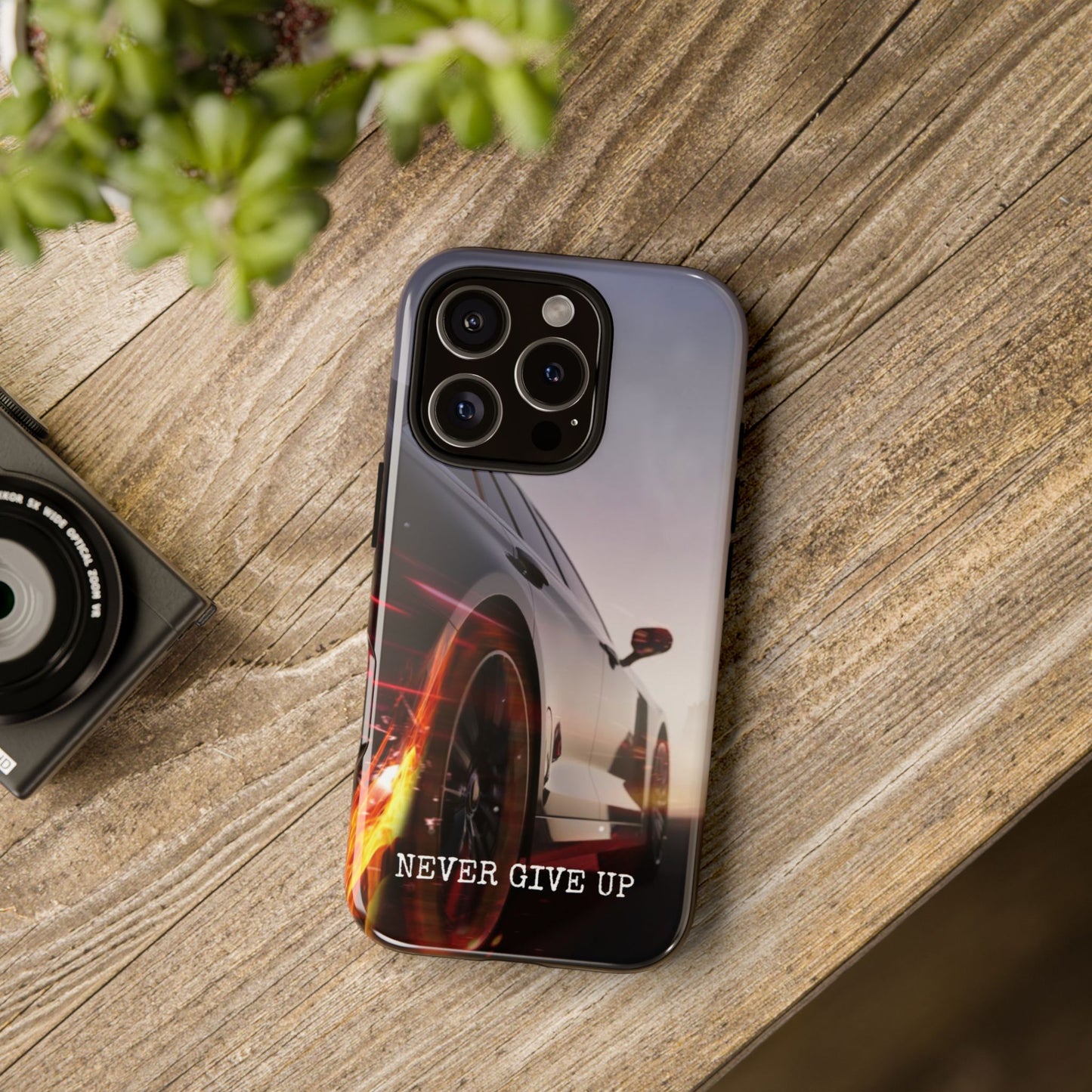 Never Give Up v2: Tough Case for iPhone, Samsung Galaxy and Google Pixel