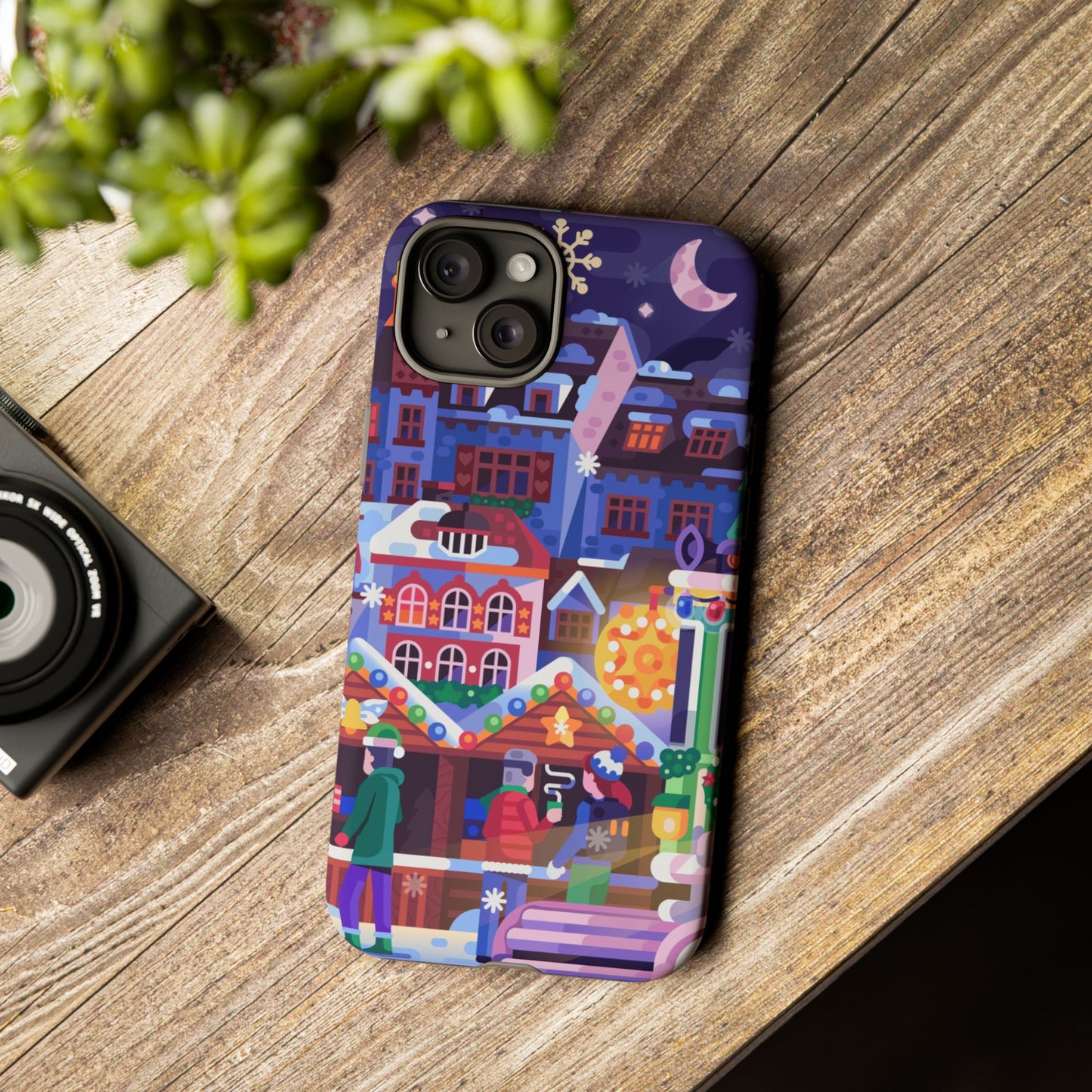 Christmas fair in Old Town: Holiday-Themed case for iPhone, Samsung Galaxy and Google Pixel