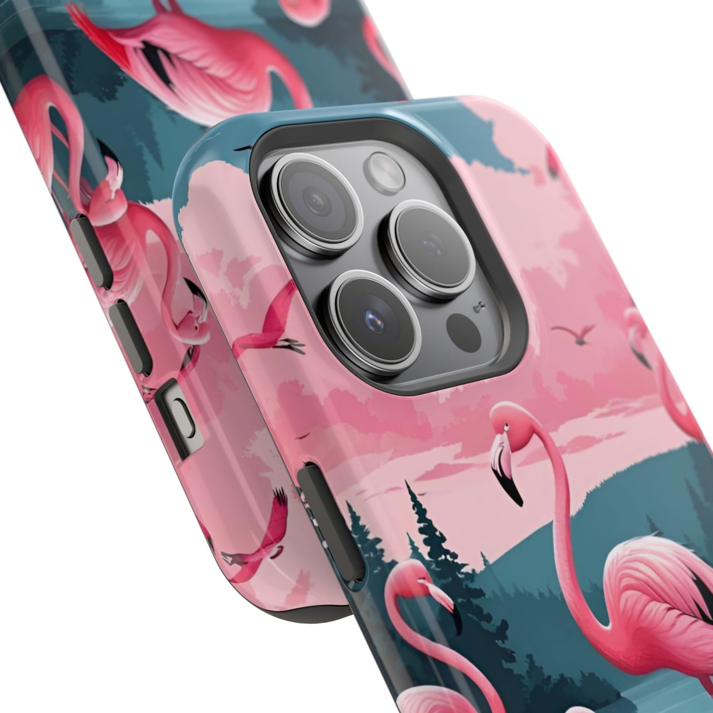 Velvet Skies Flamingo Case MagSafe phone case for Apple iPhone
