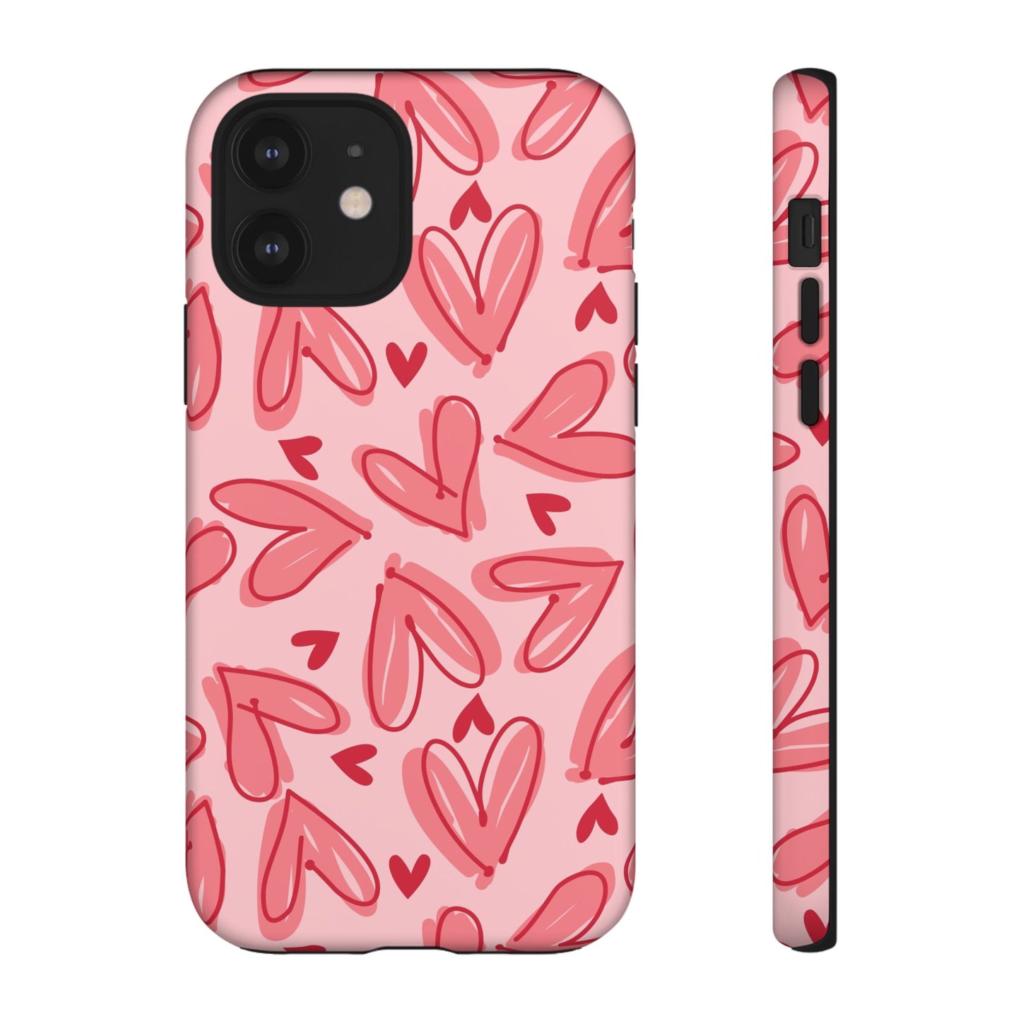 Hearts: Tough Case for iPhone, Samsung Galaxy and Google Pixel devices