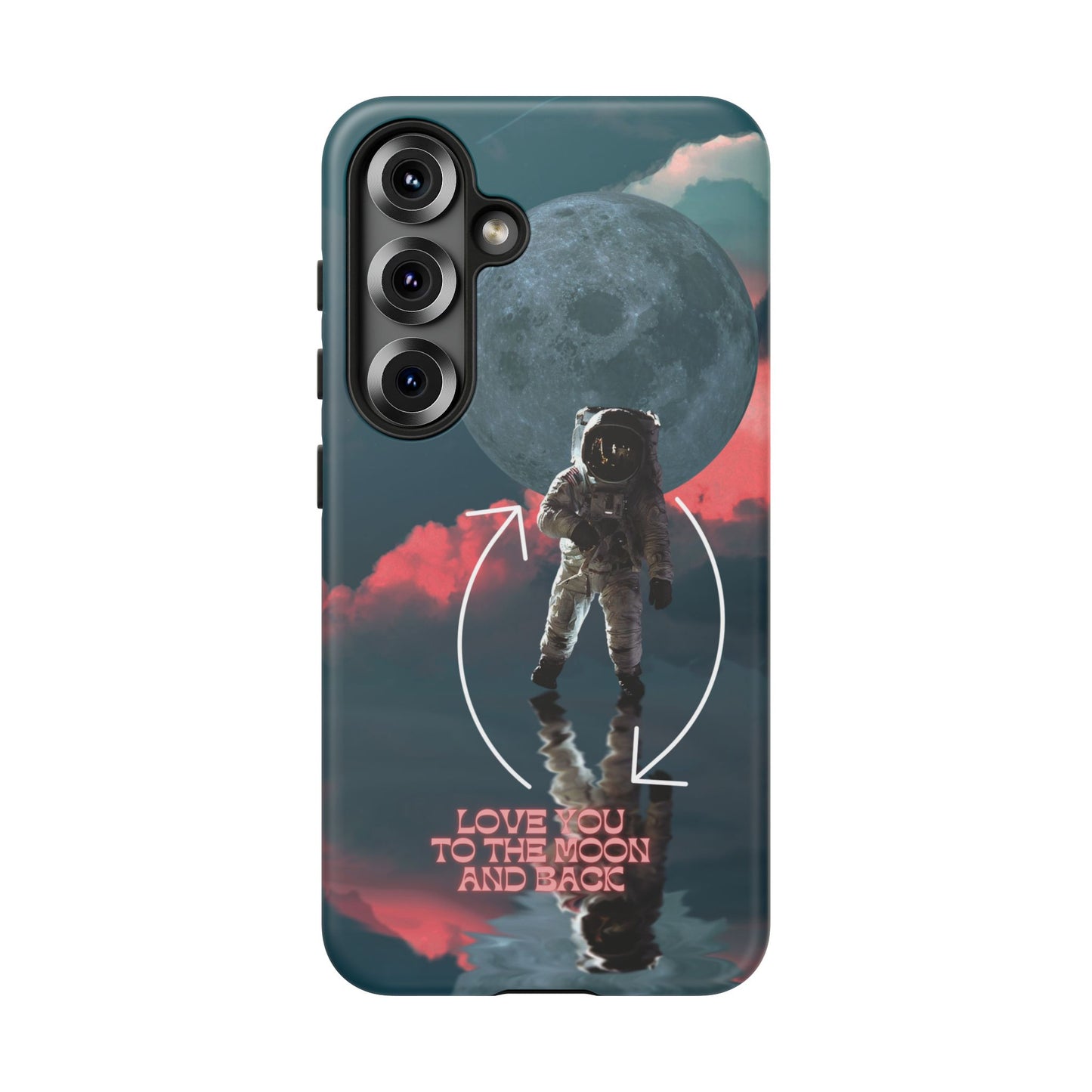 Love You to the Moon and Back: Romance-themed phone case for iPhone, Samsung Galaxy and Google Pixel devices