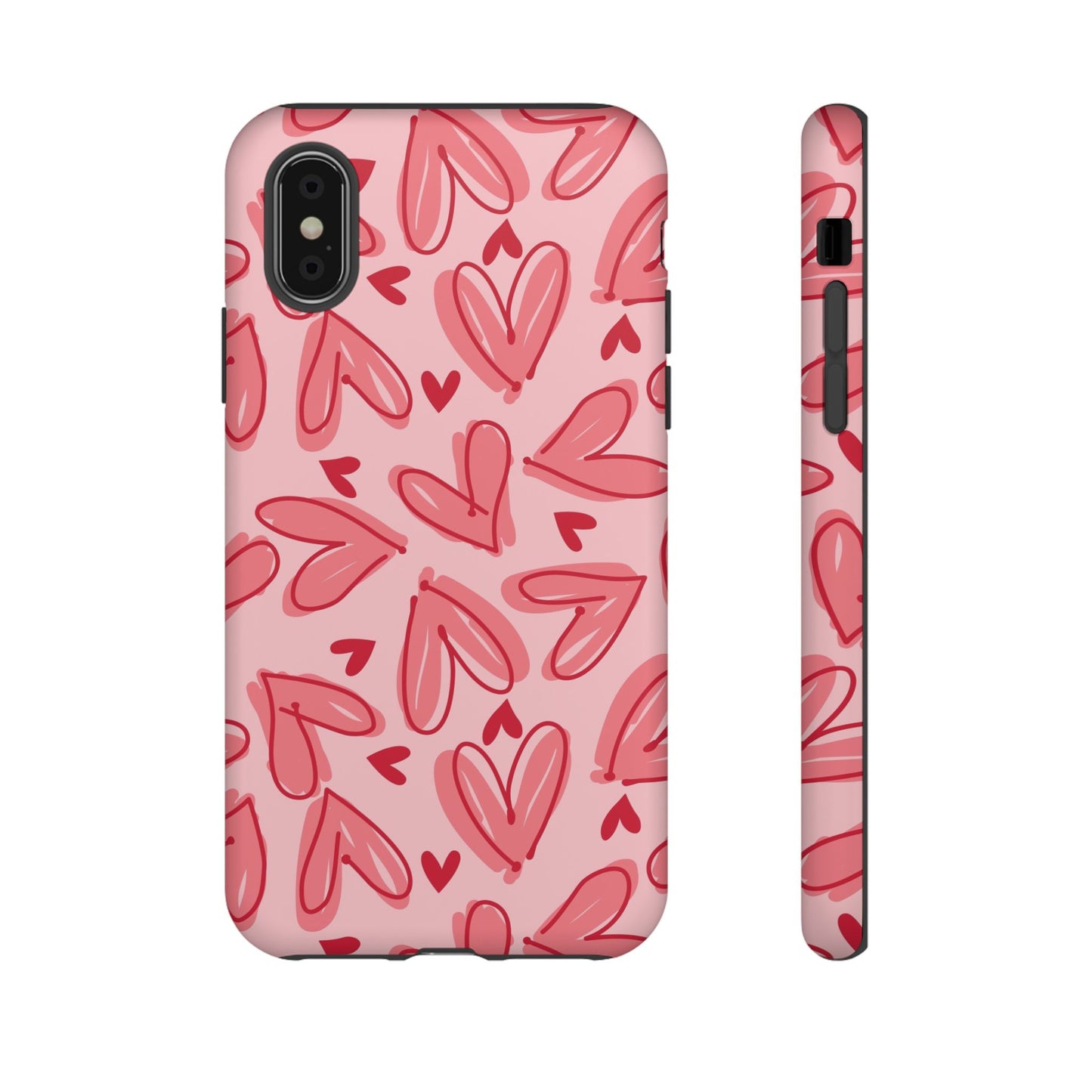 Hearts: Tough Case for iPhone, Samsung Galaxy and Google Pixel devices