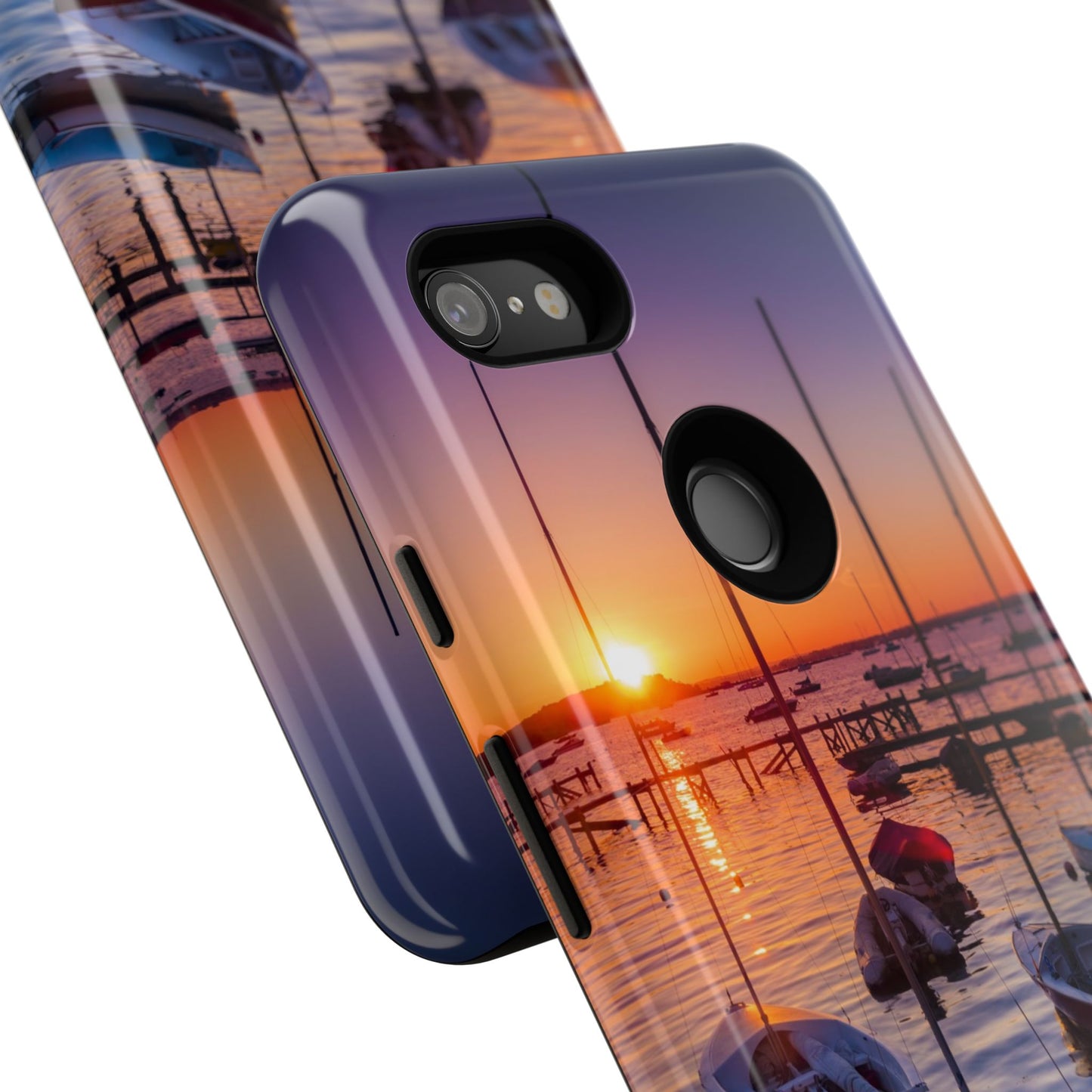 Fortune Favors the Bold: Sunset Sail Phone Case for iPhone, Samsung Galaxy and Google Pixel devices